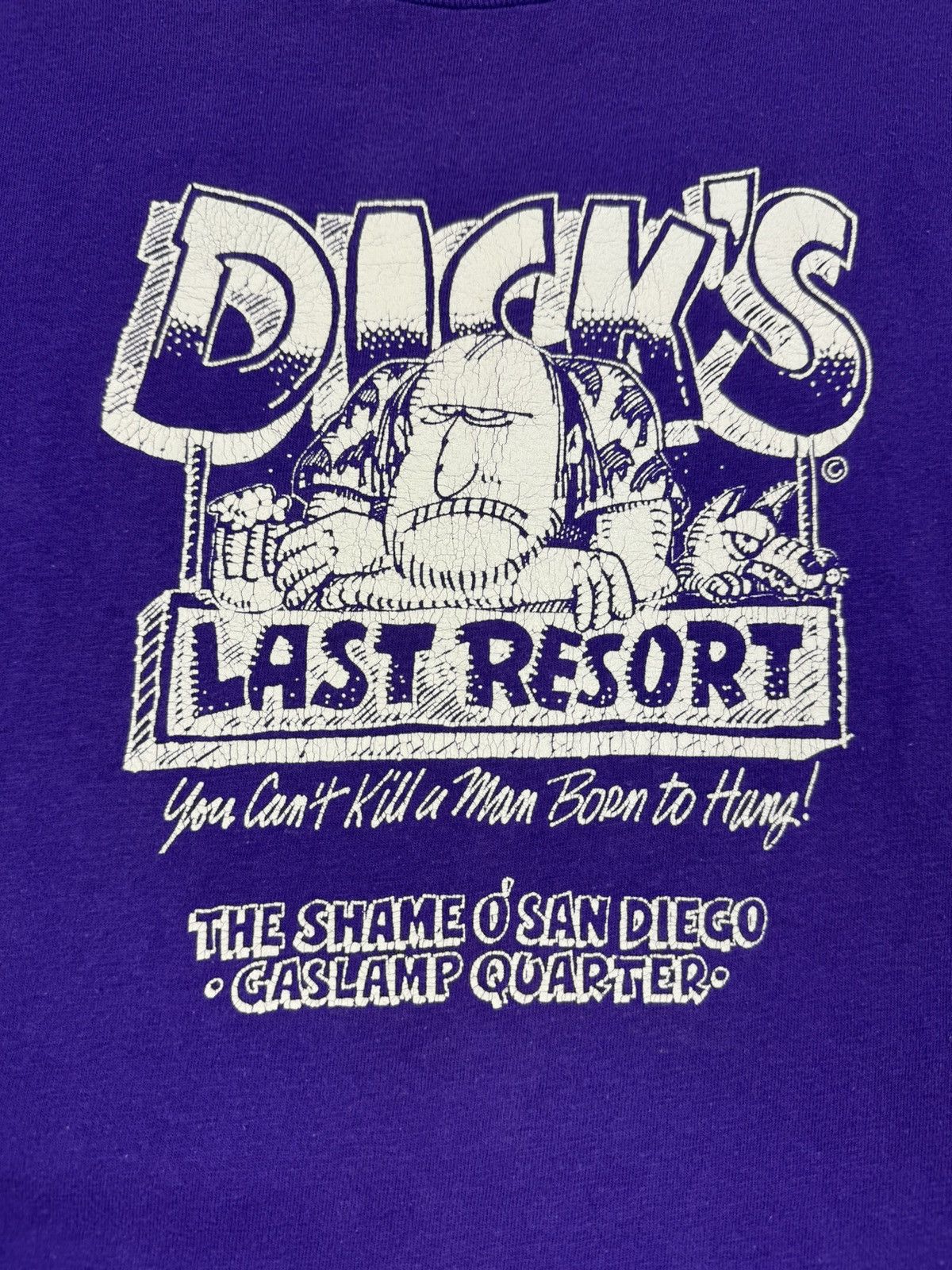 Hanes × Vintage 1990’s Vintage Dick’s Last Resort Single Stitch T-Shirt Size US XL / EU 56 / 4 - 3 Thumbnail
