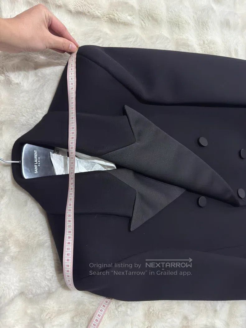 Other Saint Laurent Paris Smoking Double-breasted Tweed Coat Size US S / EU 44-46 / 1 - 5 Thumbnail