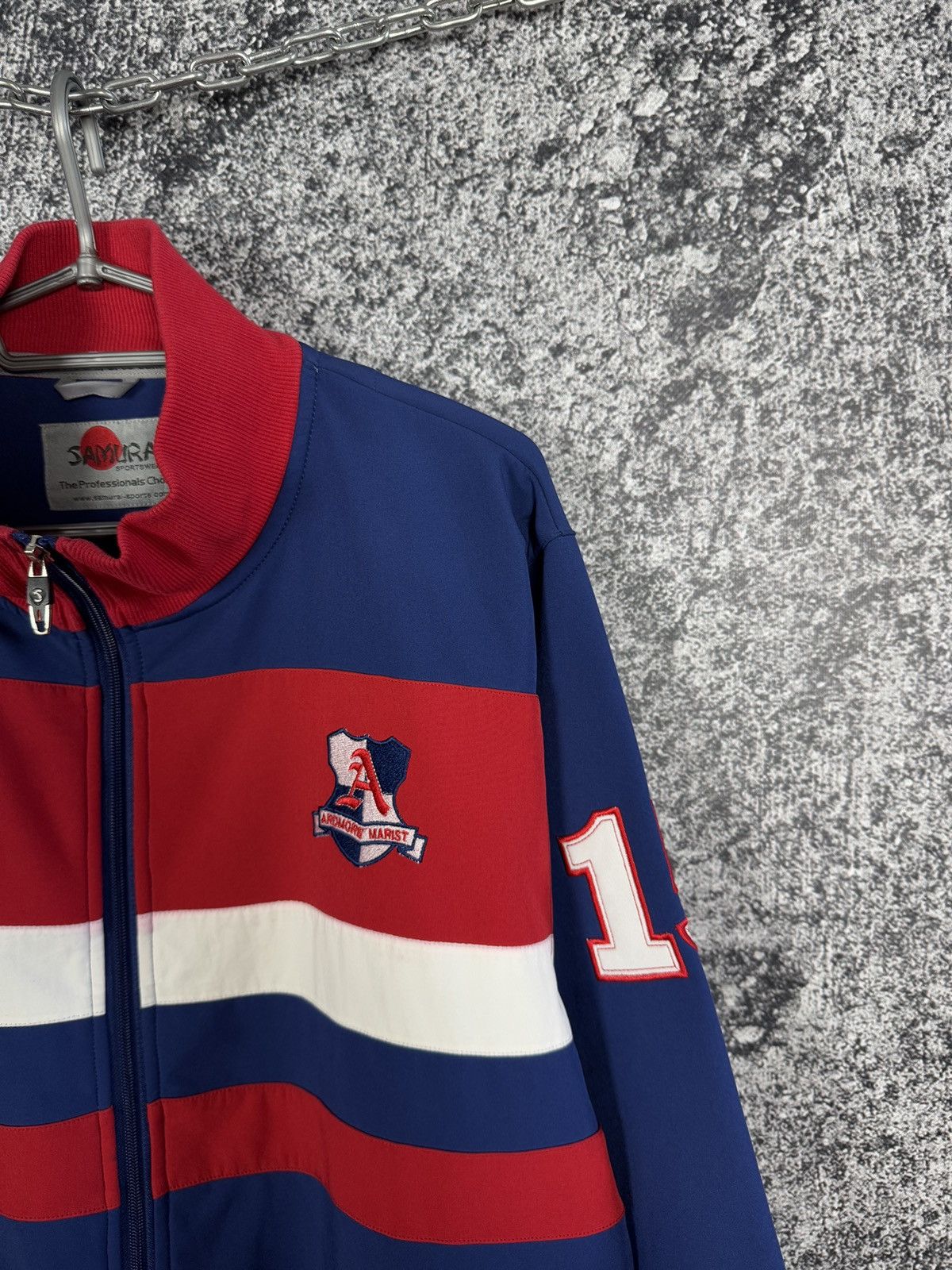 Vintage Samurai Rugby Marist Team Jacket Vintage England Style Sz L Size US L / EU 52-54 / 3 - 2 Thumbnail