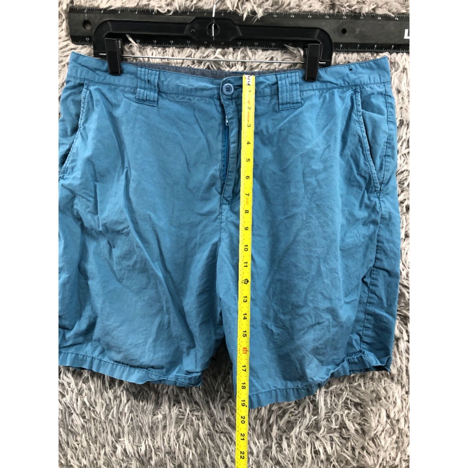 O'Neill O'Neill Mens Shorts 36 Mid Wash Blue Chino 5-Pocket Regular Rise Flat Front Belt Loops Cotton Blend Casual Size US 36 / EU 52 - 3 Thumbnail