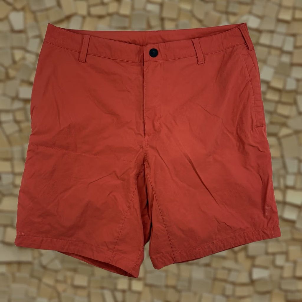 The North Face The North Face Shorts Mens 34 Orange Nylon Hiking Outdoors Flat Front Chino 8” Size US 34 / EU 50 - 1 Thumbnail