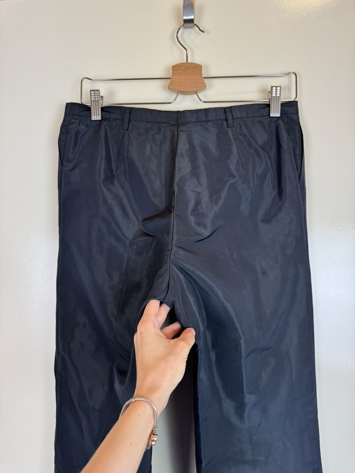Jil Sander Jil Sander silk blend straight vintage pants trousers S Size 28" / US 6 / IT 42 - 7 Thumbnail