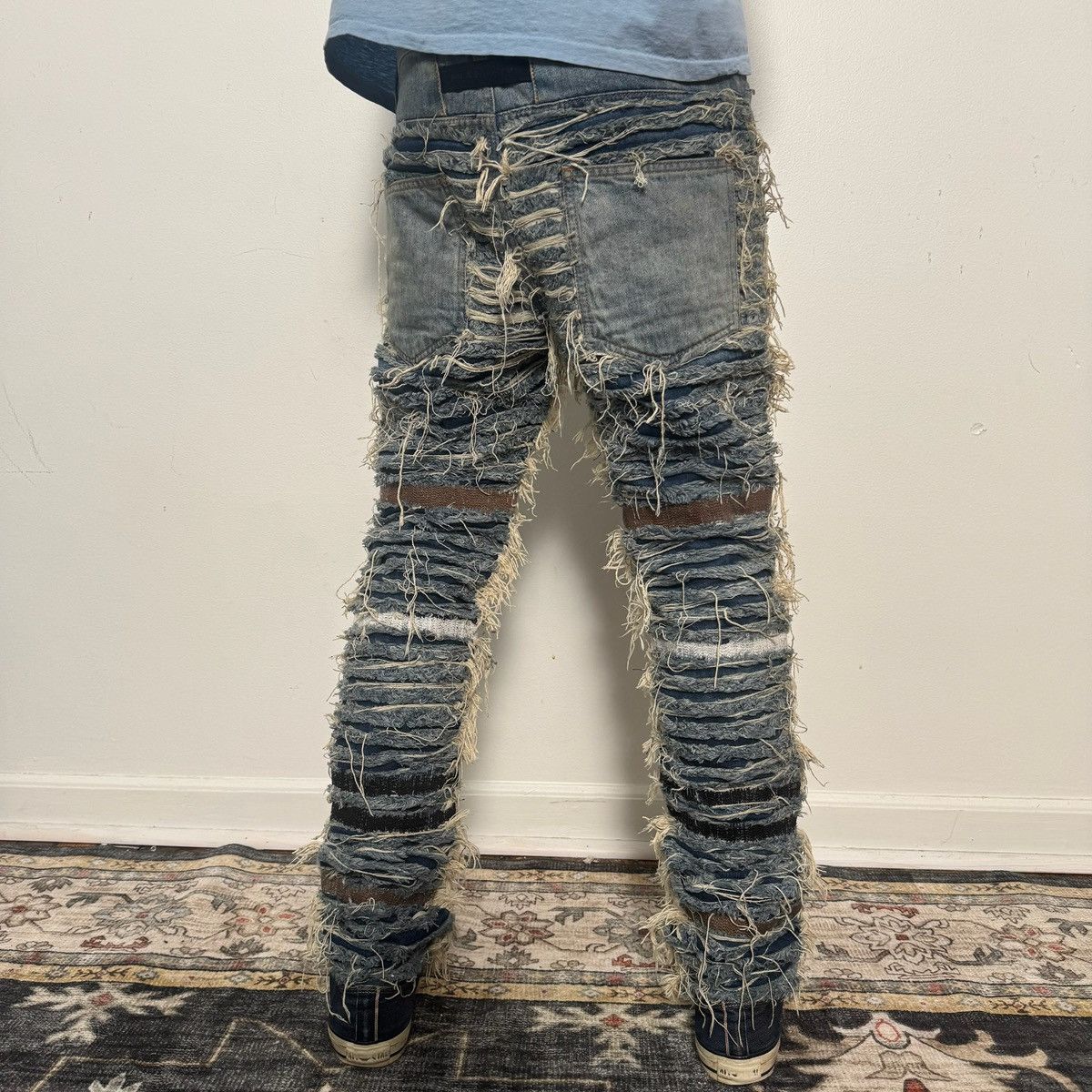 1017 ALYX 9SM 1017 ALYX 9SM x Blackmeans distressed denim Size US 31 - 3 Thumbnail