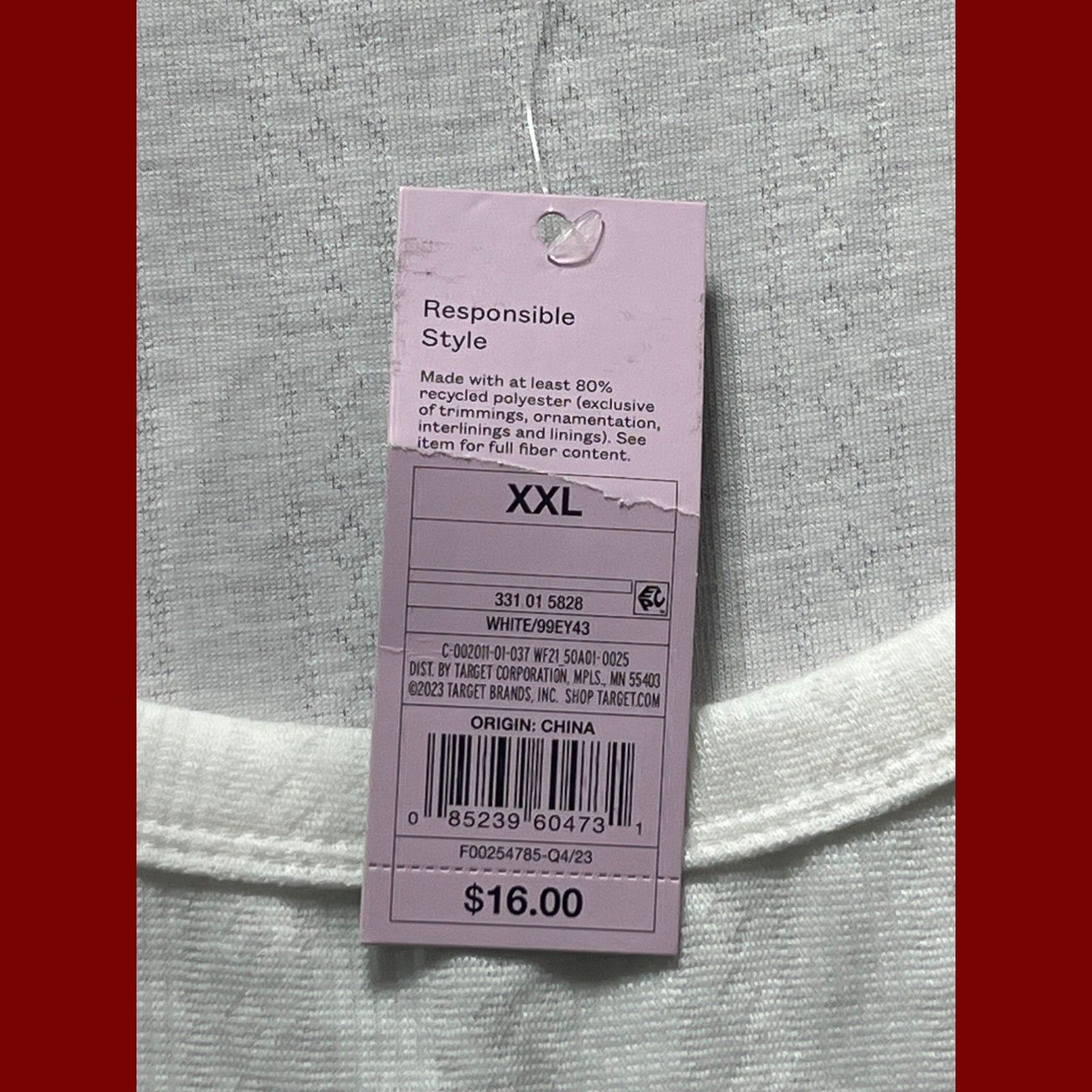 Other Wild Fable - Women's Long Sleeve Pointelle T-Shirt - White - Size XXL / US 16-18 / IT 52-54 - 8 Thumbnail