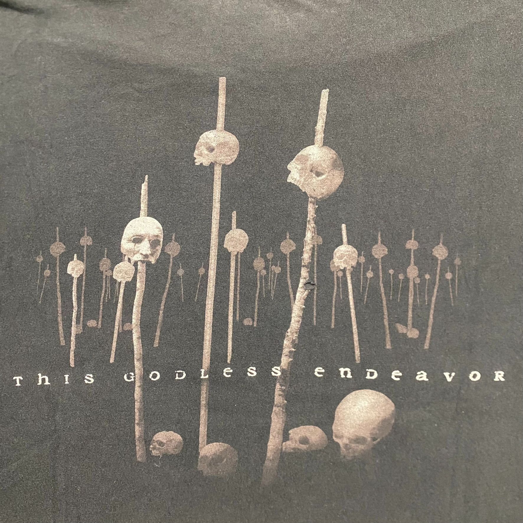 Band Tees Vintage Y2K Nevermore Godless Endeavor Skull Metal Band Tee Size US XL / EU 56 / 4 - 7 Thumbnail