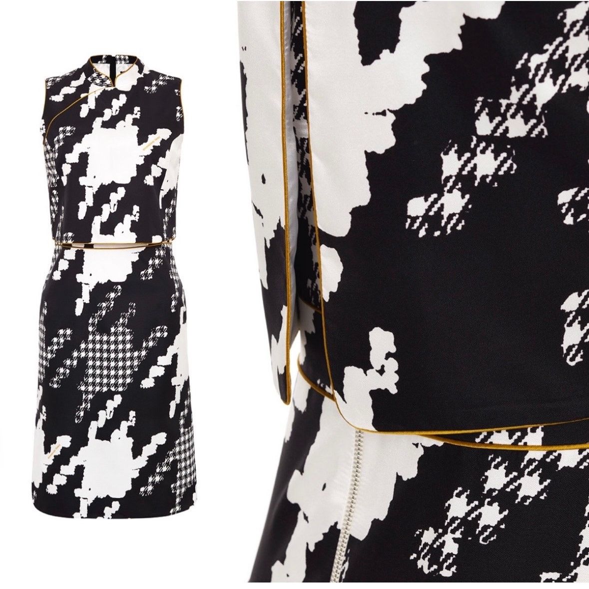 Shanghai Tang NEW NWT Shanghai Tang Two Levels Construction Qipao Size 38 Size XS / US 0-2 / IT 36-38 - 1 Thumbnail