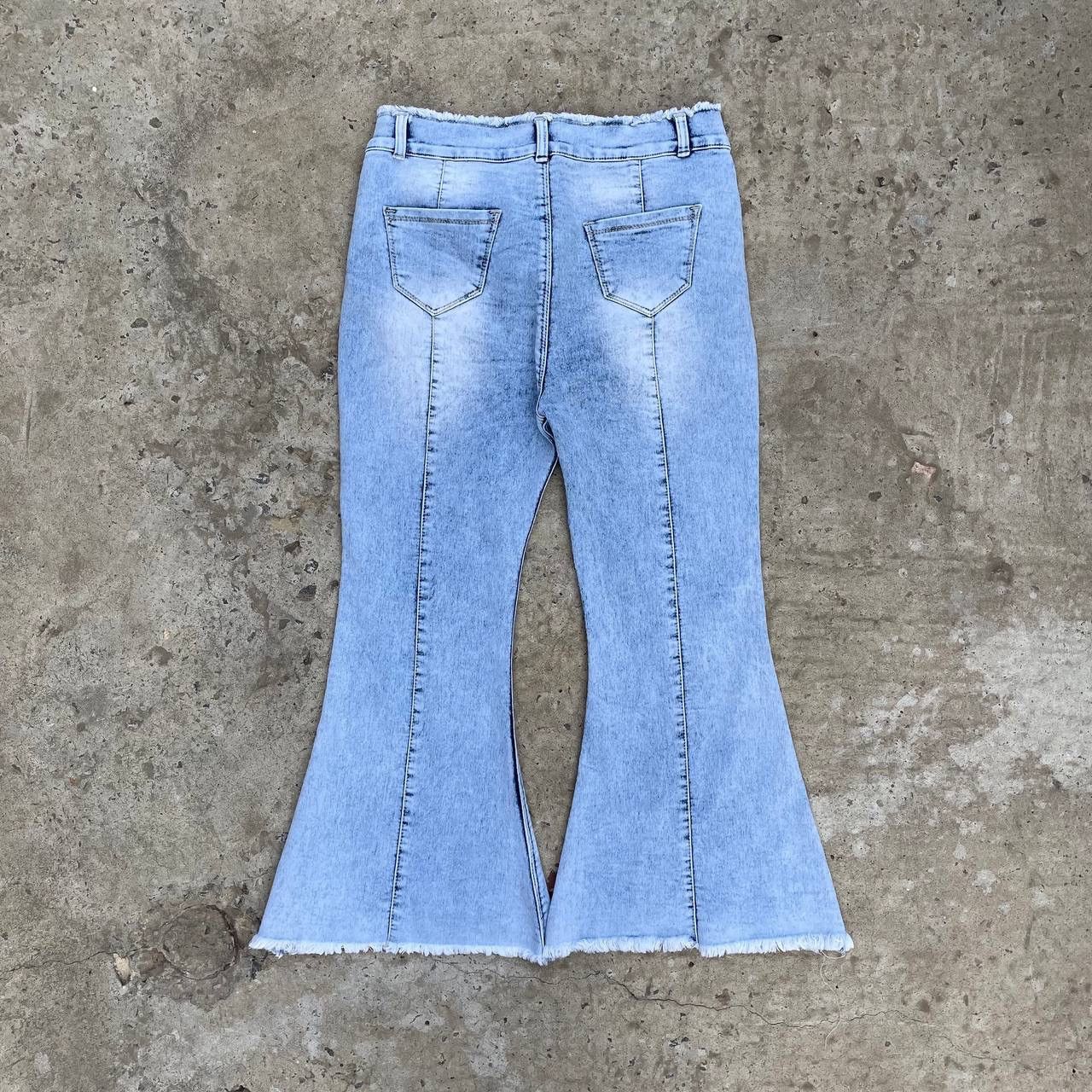 Le Grande Bleu (L.G.B.) Vintage Japanese Style Women’s Flared Crazy 🤪 Fit Jeans Size 26" / US 2 / IT 38 - 2 Thumbnail