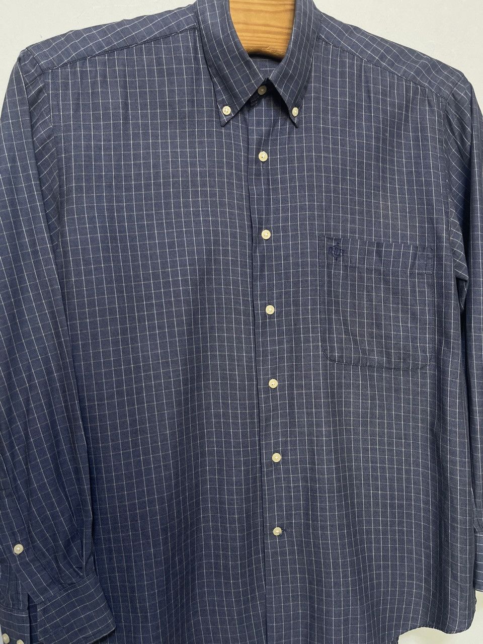 Christian Dior Monsieur 🔥 Christian dior plaid shirt cotton size M navy Size US M / EU 48-50 / 2 - 5 Thumbnail