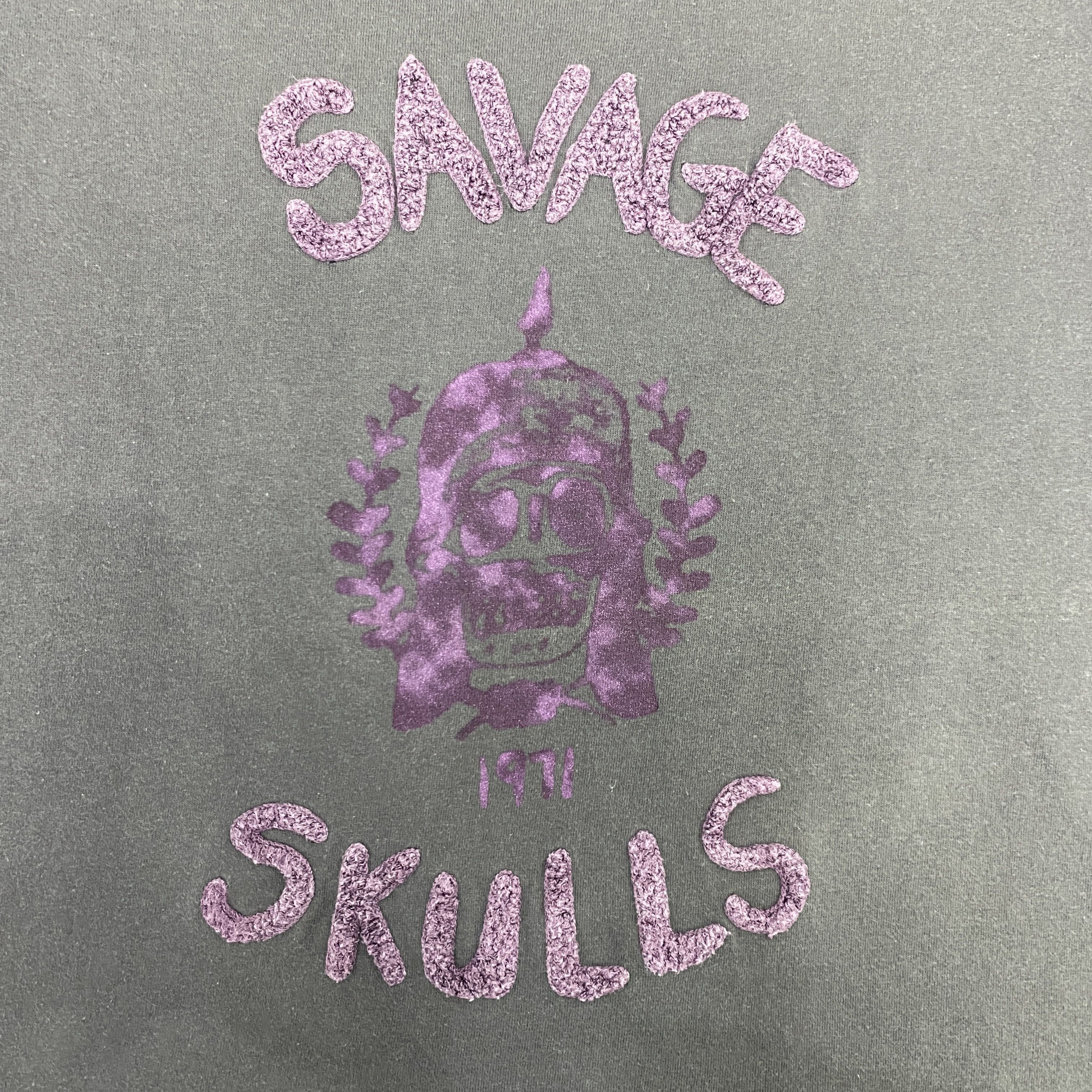 R.Newbold Vintage R.Newbold x Mammamudd Savage Skulls T Shirt - J026 Size US M / EU 48-50 / 2 - 3 Thumbnail