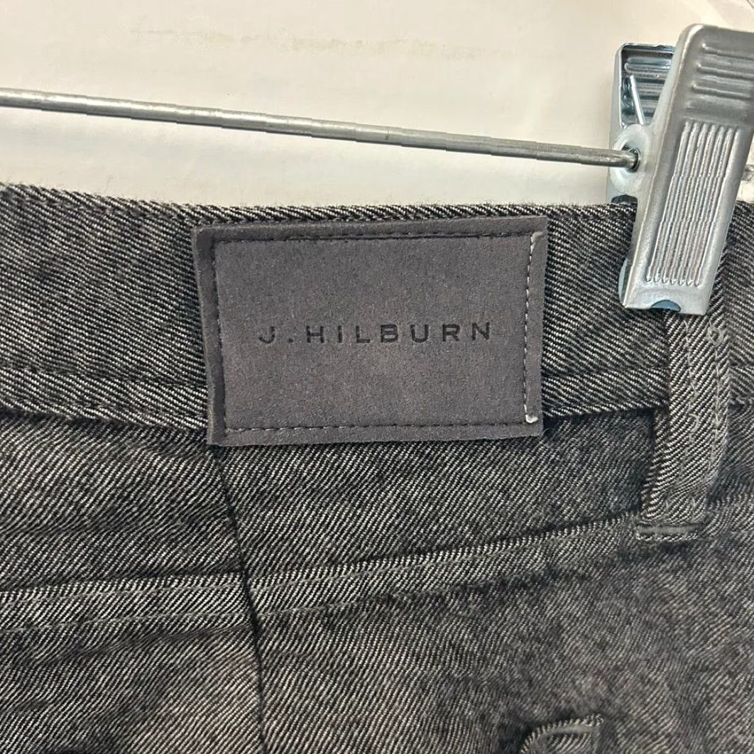 Vintage J. Hilburn Mens Gray Wool 5-Pocket Straight Leg Pants Size 32x27 Size US 32 / EU 48 - 4 Thumbnail