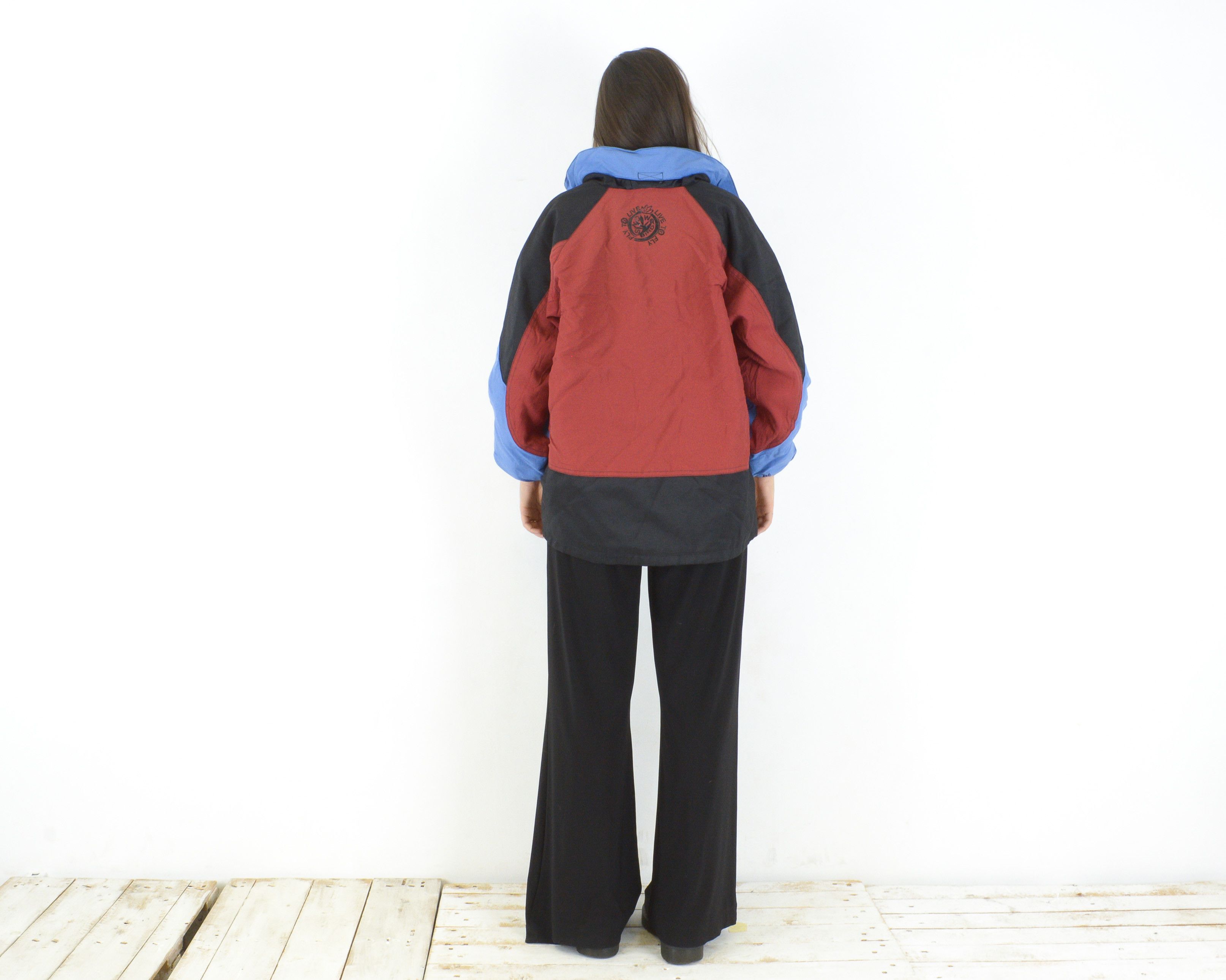 Other × Vintage Snow Bird Women S/M Windbreaker Fleece Pullover Jacket Zip Size S / US 4 / IT 40 - 3 Thumbnail