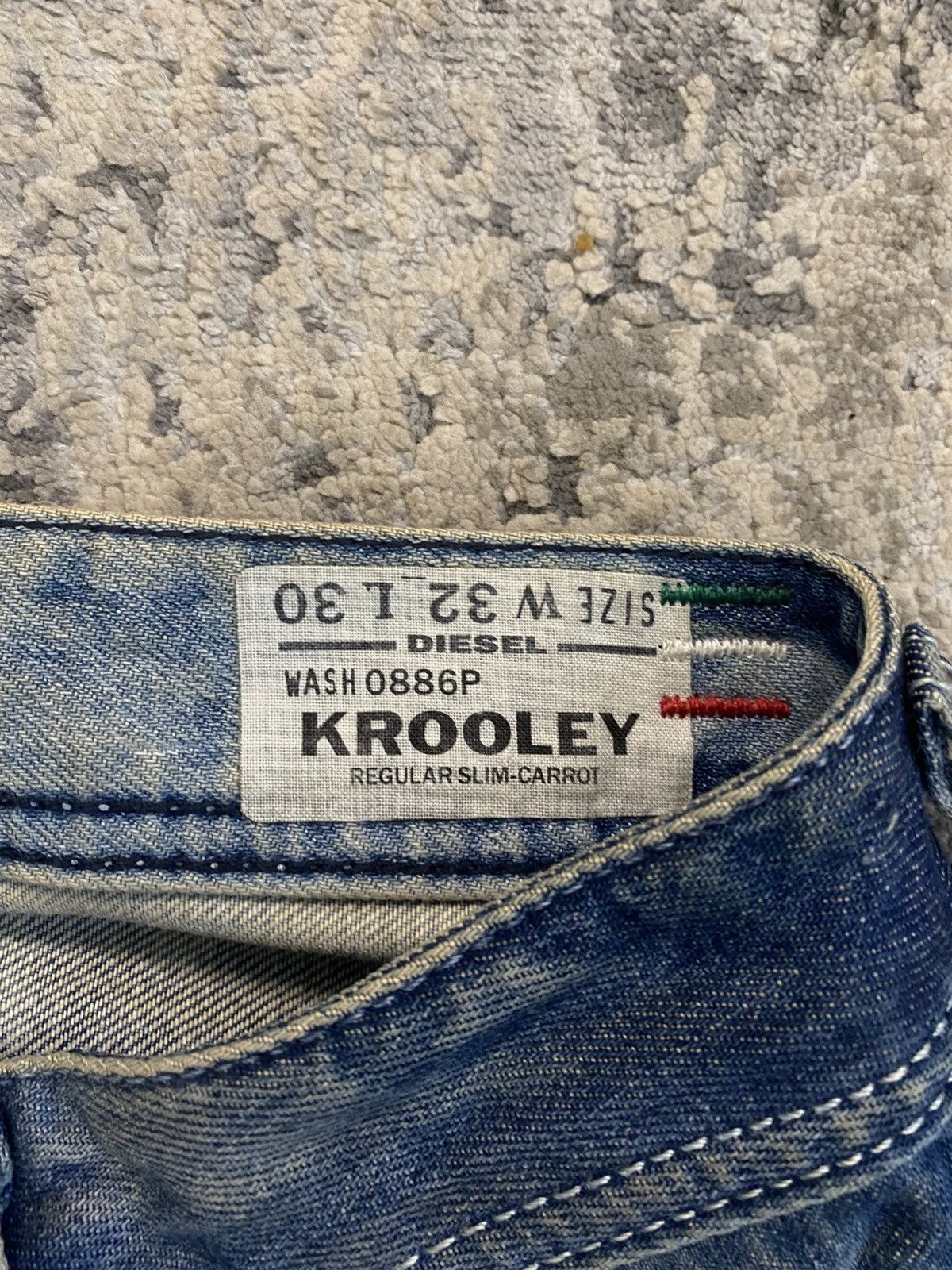 Diesel Diesel Krooley - Mudwash Bleached Jeans Size US 32 / EU 48 - 6 Thumbnail
