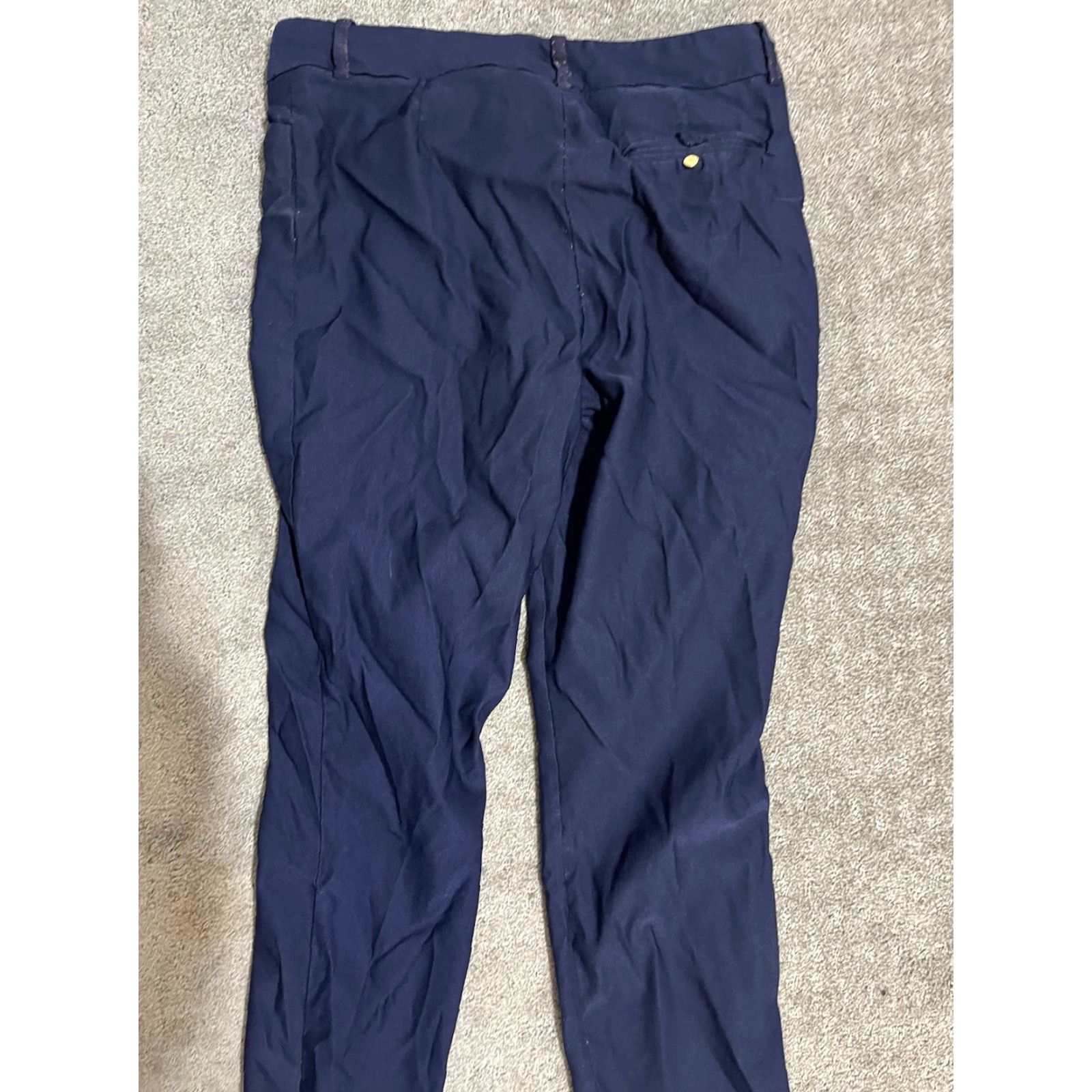 Calvin Klein Calvin Klein Womens Dress Pants Size 6 Stretch Front Pocket Navy Blue Size 28" / US 6 / IT 42 - 4 Thumbnail