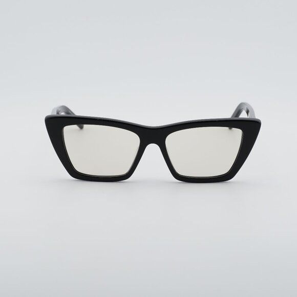 Saint Laurent Paris Saint Laurent SL 276 MICA 038 Sunglasses Black Cat Eye Frame Size ONE SIZE - 3 Thumbnail