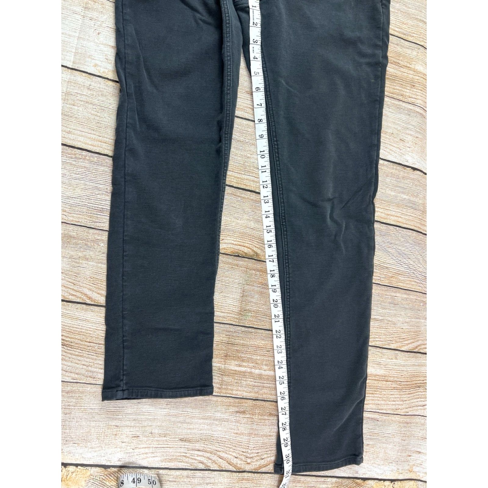 Faherty Faherty Jeans Women Straight Regular Black 33 Inseam 31 5-Pocket Denim Cotton Vintage No Size 33 Womens Size 24" / US 00 / IT 34 - 5 Thumbnail