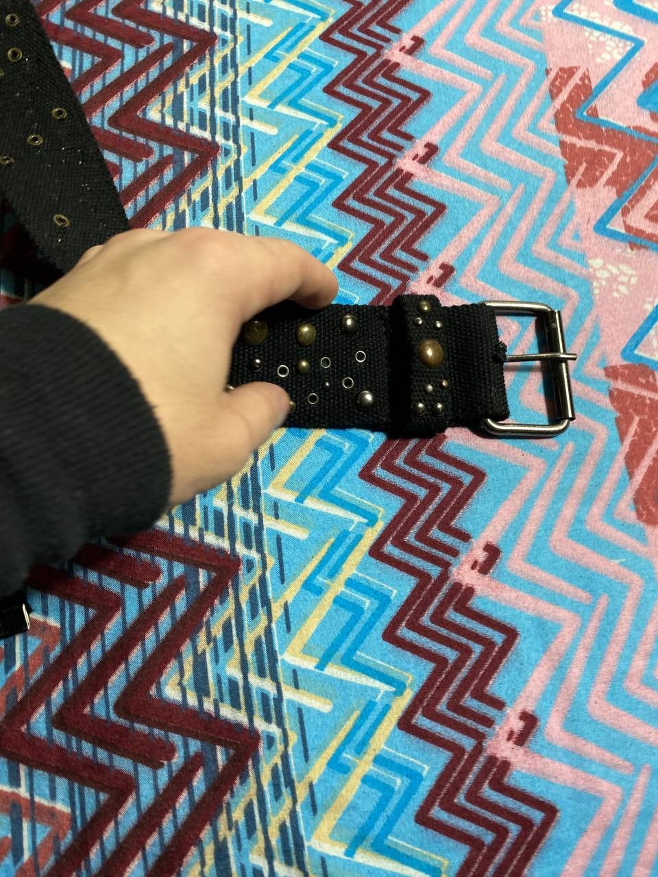 Japanese Brand × Vintage Vintage Y2K studded leather belt BB Simon style Size ONE SIZE - 10 Thumbnail