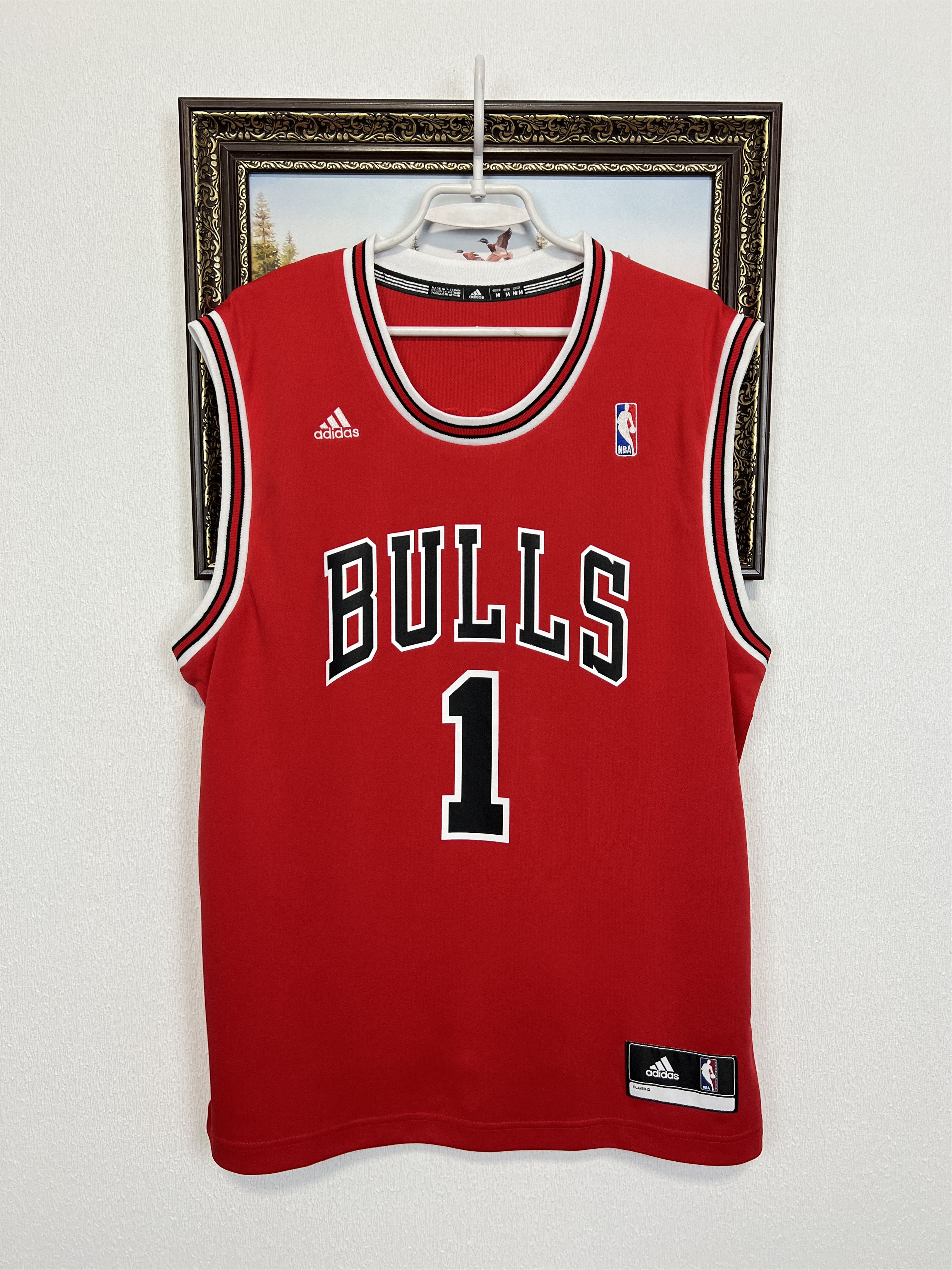 Adidas Vintage Chicago Bulls Derrick Rose #1 NBA Jersey Trikot Size US M / EU 48-50 / 2 - 1 Thumbnail