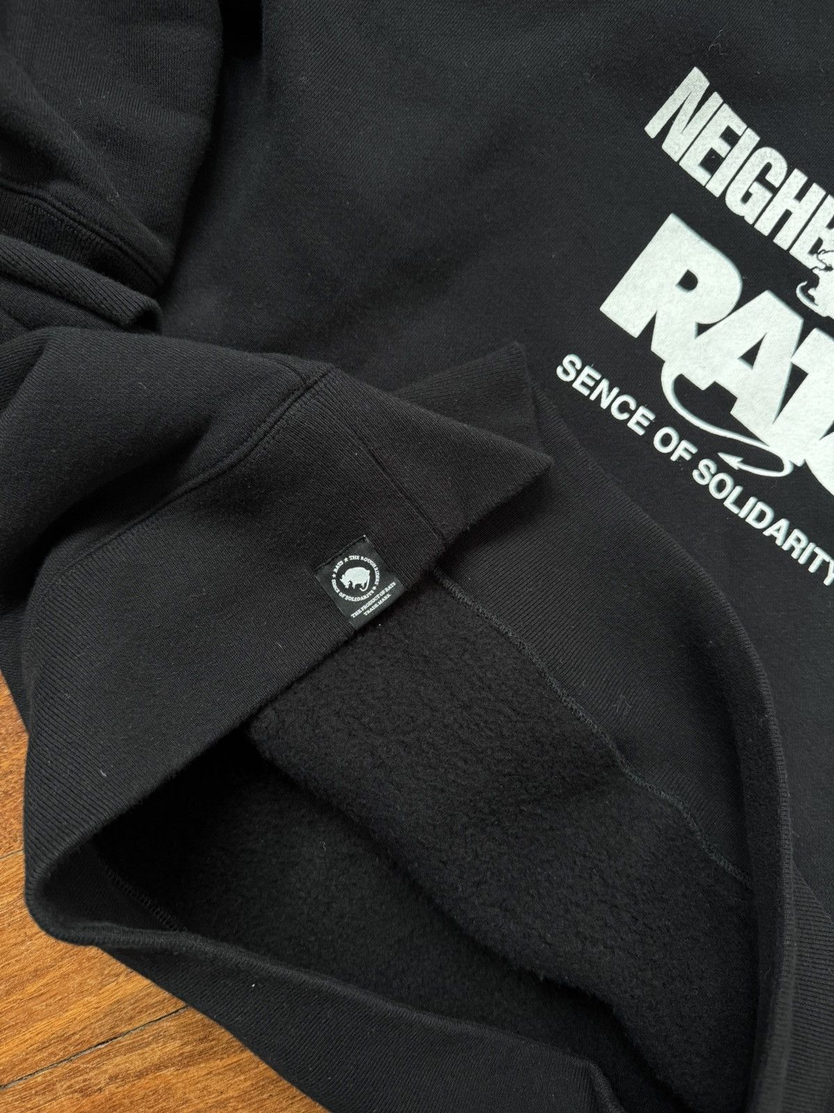 Neighborhood Rats x Neighborhood Hooded Sweatshirt - Black Size US XL / EU 56 / 4 - 6 Thumbnail