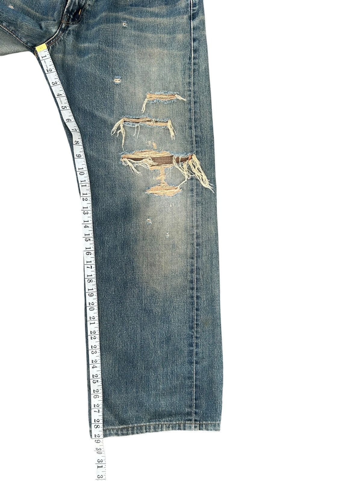 Kapital Vintage Edwin 505 Selvedge Rusty Baggy Distressed Denim jean Size US 32 / EU 48 - 18 Thumbnail