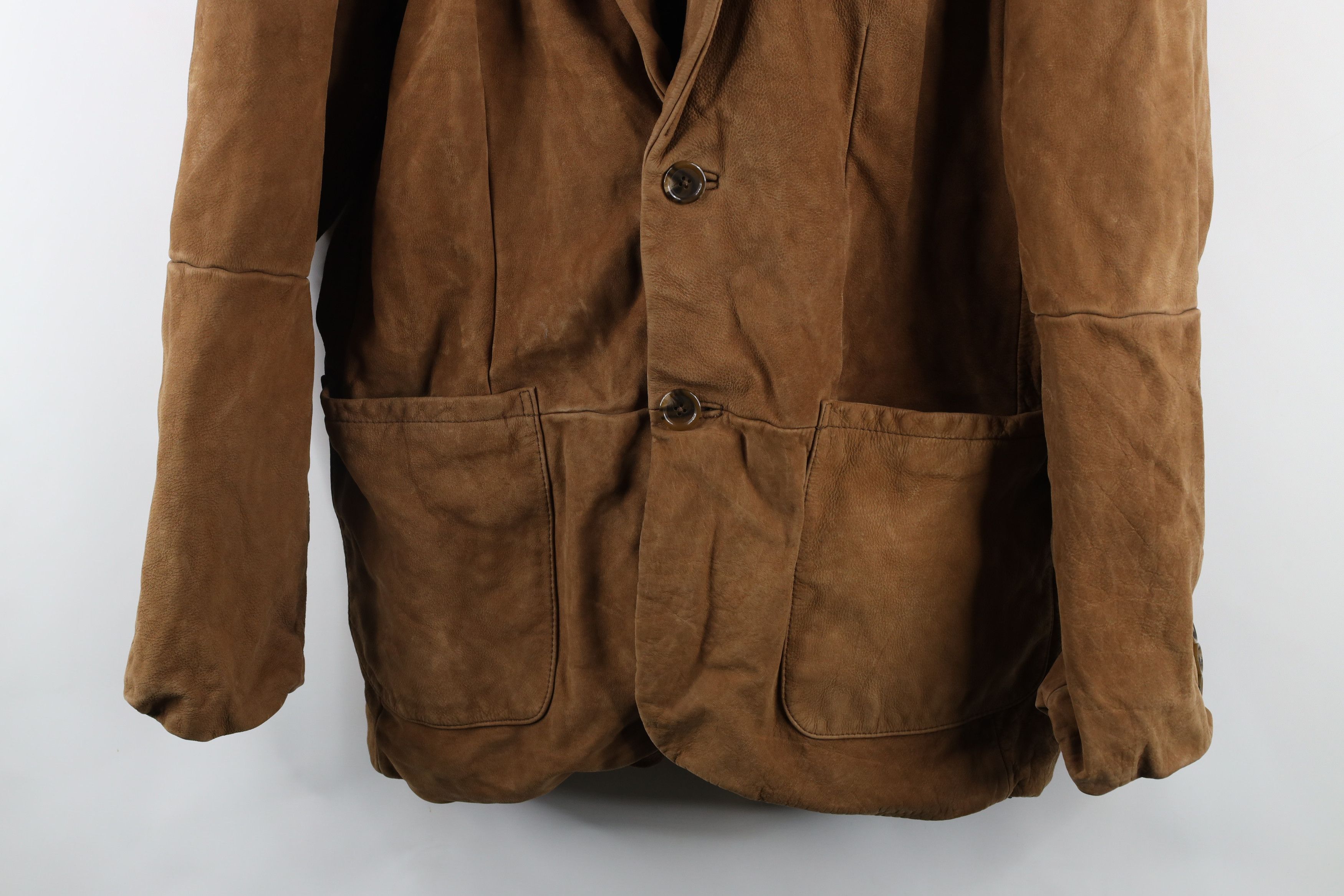 Vintage Vintage 90s Streetwear Leather Sport Coat Blazer Jacket Size US L / EU 52-54 / 3 - 3 Thumbnail