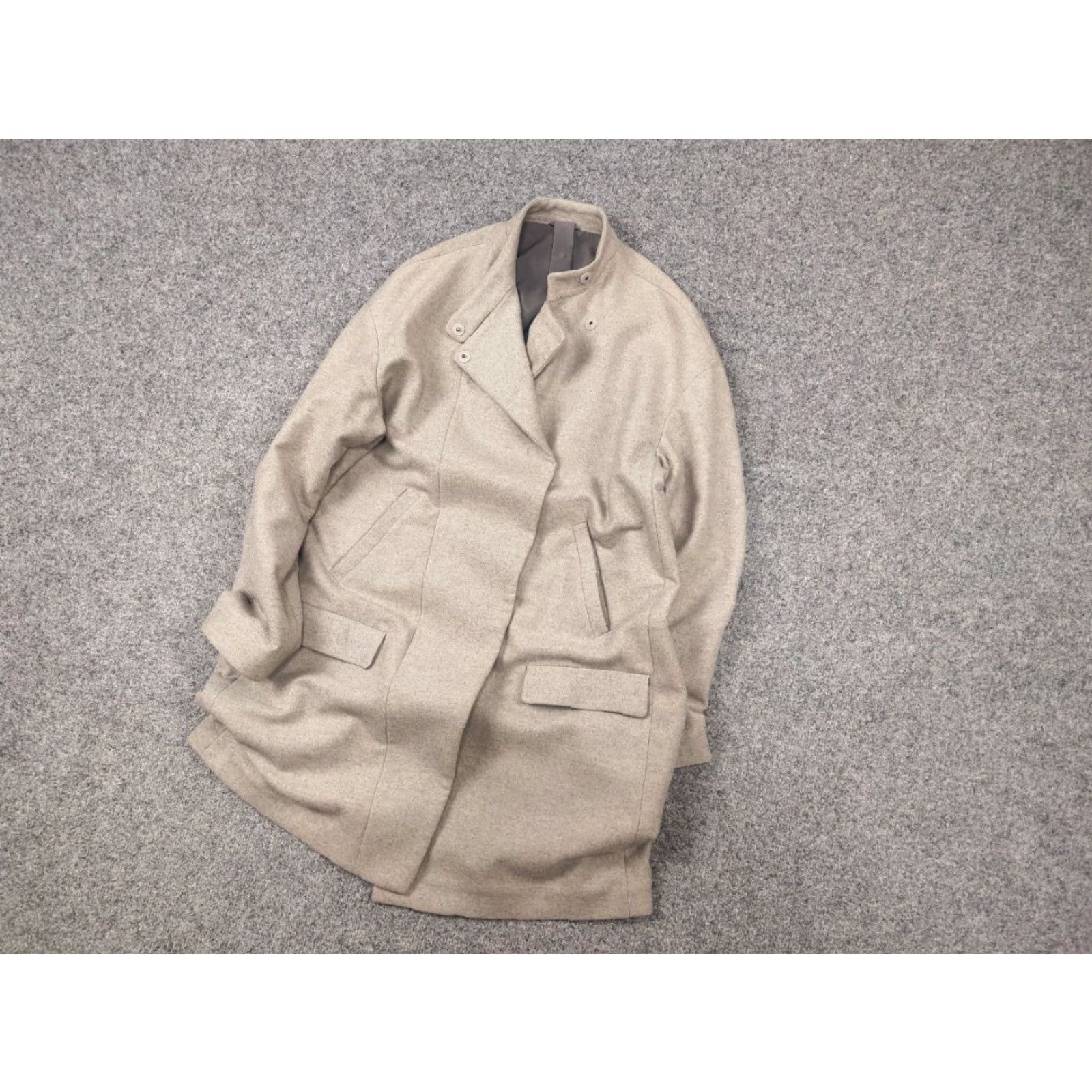 Brunello Cucinelli Brunello Cucinelli Wool Cashmere Blend Women’s Beige Coat Mid Jacket Coat Size M / US 6-8 / IT 42-44 - 4 Thumbnail