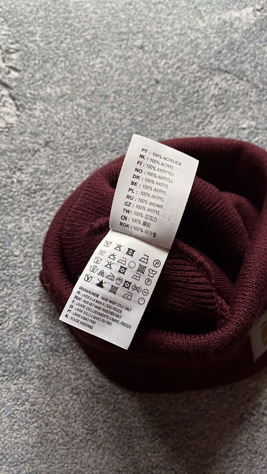 Carhartt Carhartt Beanie Burgundy Hat One Size Size ONE SIZE - 4 Thumbnail