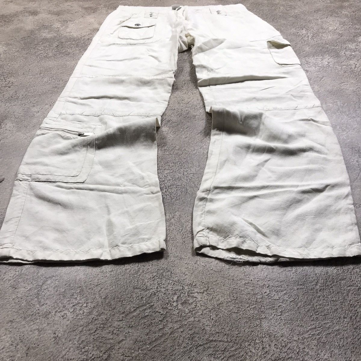 Vintage Vintage Y2K Baggy Cargo Pants Distressed Streetwear Logo 30 Size 30" / US 8 / IT 44 - 1 Thumbnail