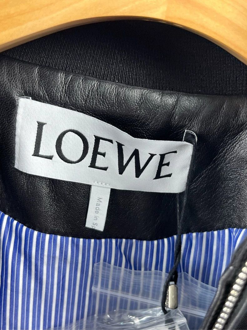 Loewe LOEWE Black lettering logo patch jacket coat Size XS / US 0-2 / IT 36-38 - 4 Thumbnail