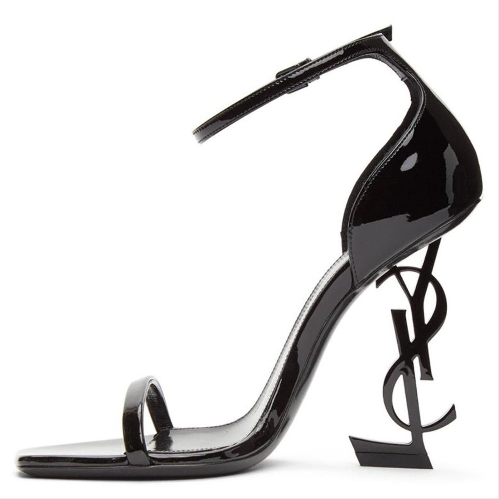 Saint Laurent Paris opyum 110 YSL monogram logo patent heels Size US 10.5 / IT 40.5 - 4 Thumbnail