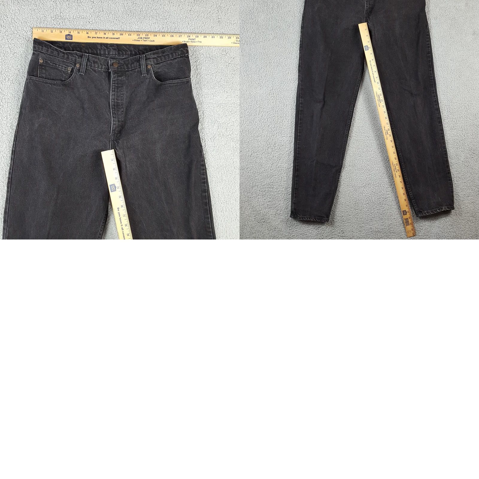 Levi's VINTAGE Levi's 550 Black Denim Relaxed Tapered Jeans Men's Size 38x34 Faded Y2K Grunge Rock Size US 38 / EU 54 - 8 Thumbnail