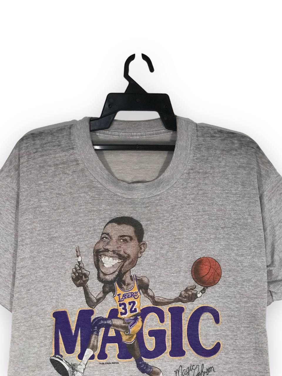 NBA vintage 80s Magic Johnson legend lakers Size US XL / EU 56 / 4 - 2 Thumbnail
