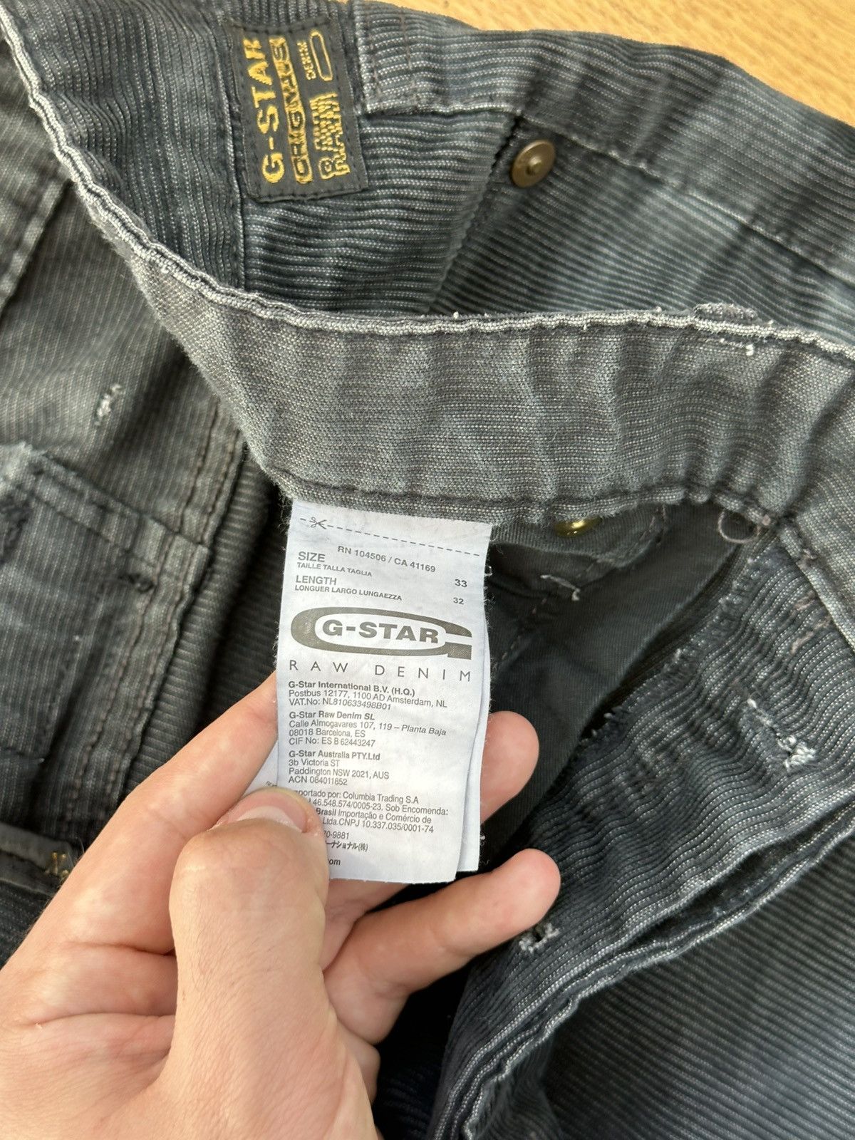 G-Star Vintage G-star Corduroy Pants Patch Logo Y2K Size US 33 - 9 Thumbnail