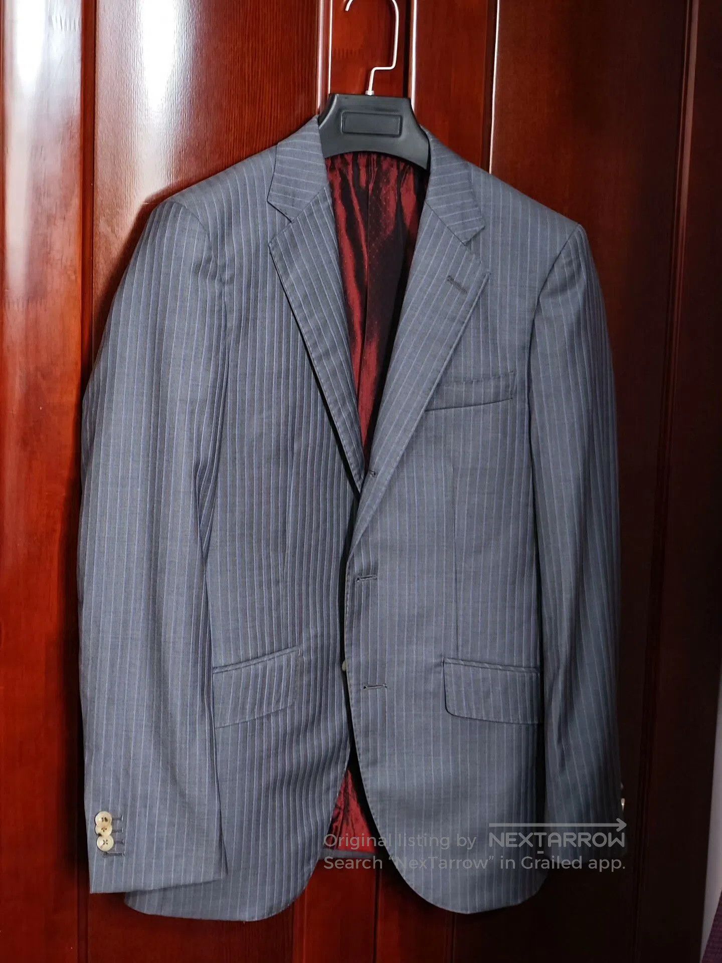 Loro Piana Italian Wool Linen Custom Suit. Size US M / EU 48-50 / 2 - 1 Thumbnail