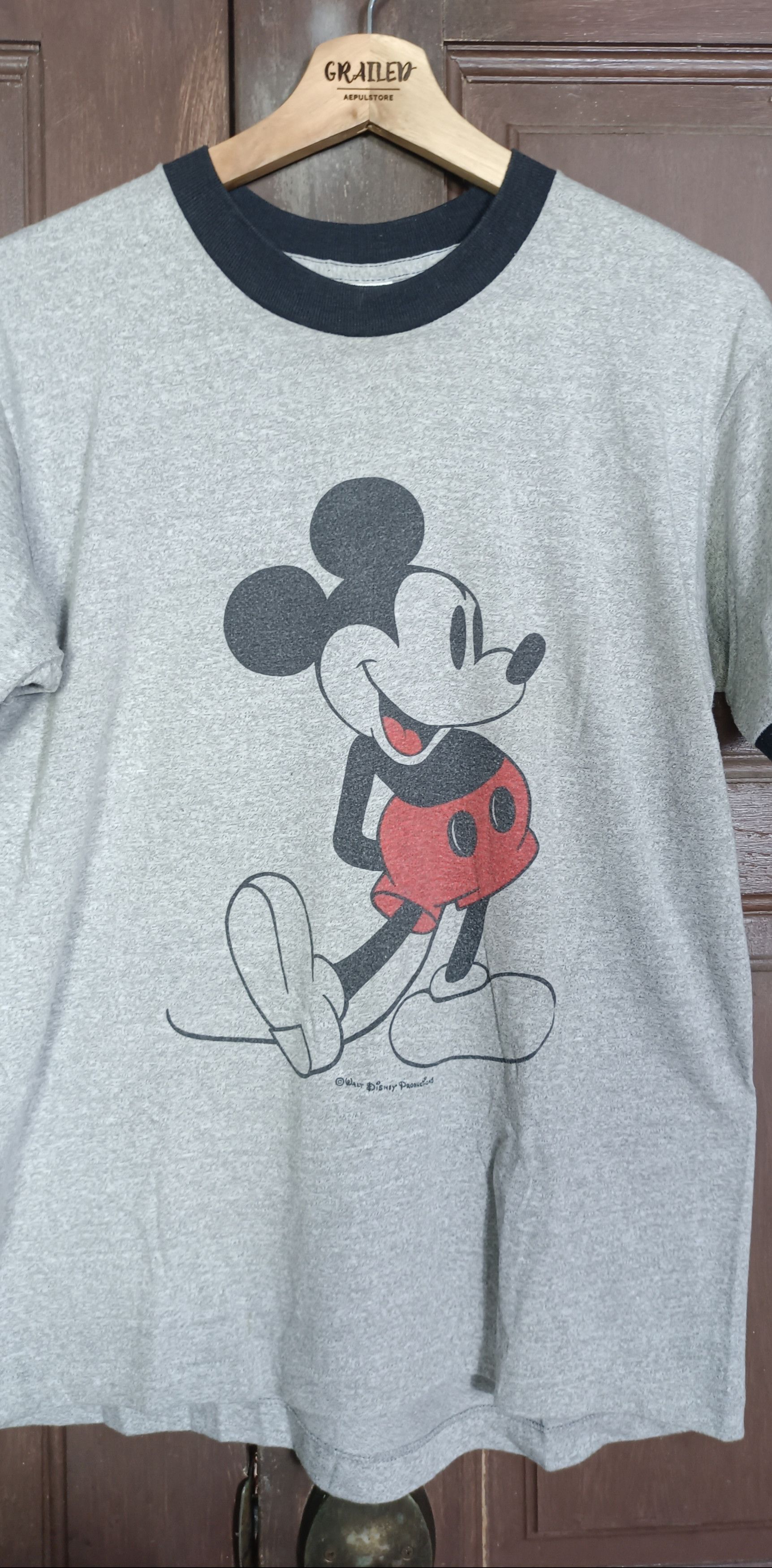 Mickey Mouse Vintage 80s🔥 Mickey Mouse Tropix Togs Ringer Size US M / EU 48-50 / 2 - 3 Thumbnail