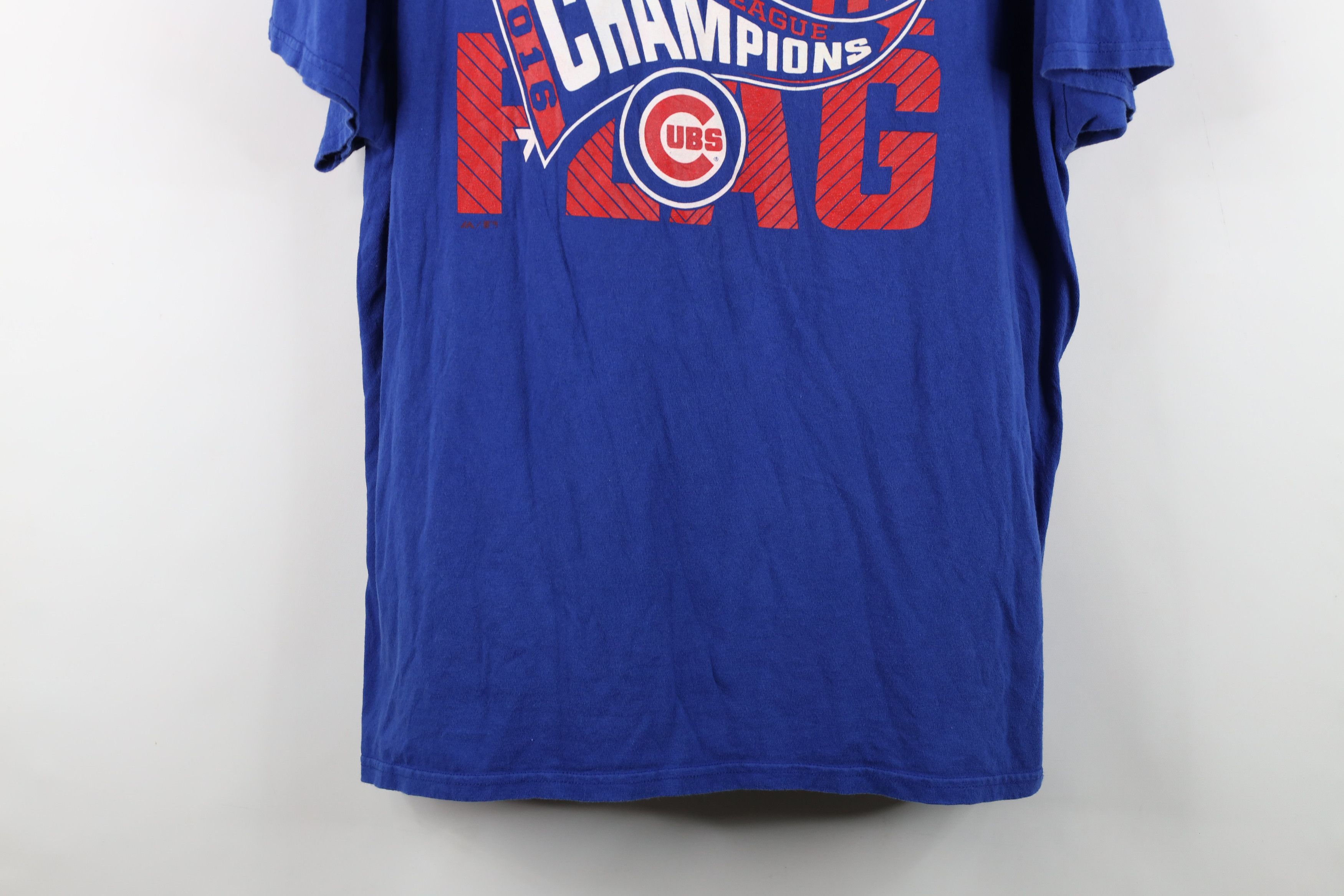 Majestic Majestic 2016 NL Champs Chicago Cubs Baseball T-Shirt Blue Size US XXL / EU 58 / 5 - 3 Thumbnail