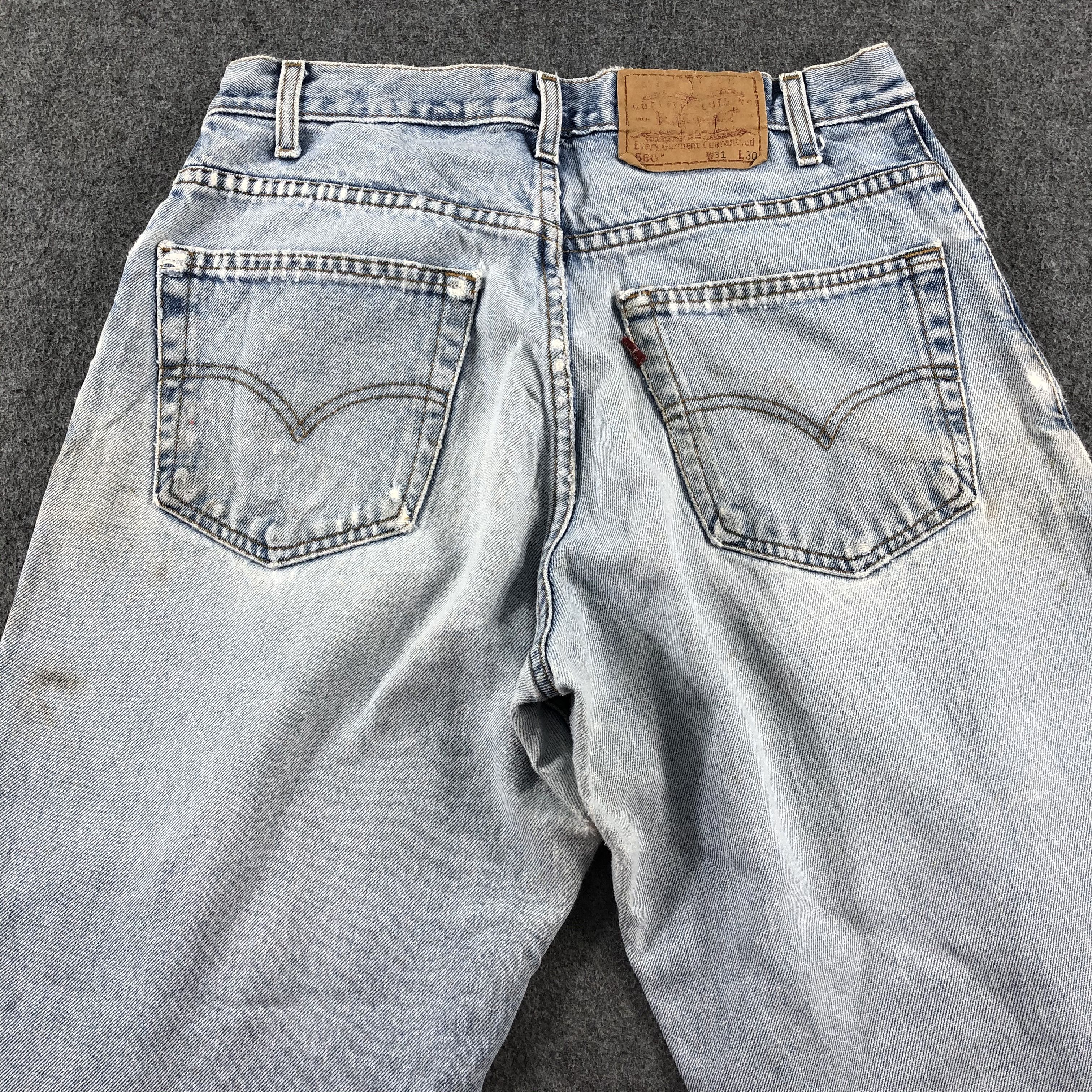 Levi's 90s Vintage Blue Wash Levis 560 Jeans-J2395 Size US 31 - 4 Thumbnail