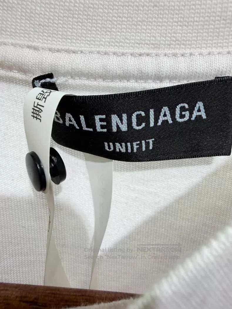 Balenciaga Balenciaga Light Pink Graffiti Logo Short Sleeve T-Shirt Size US M / EU 48-50 / 2 - 5 Thumbnail
