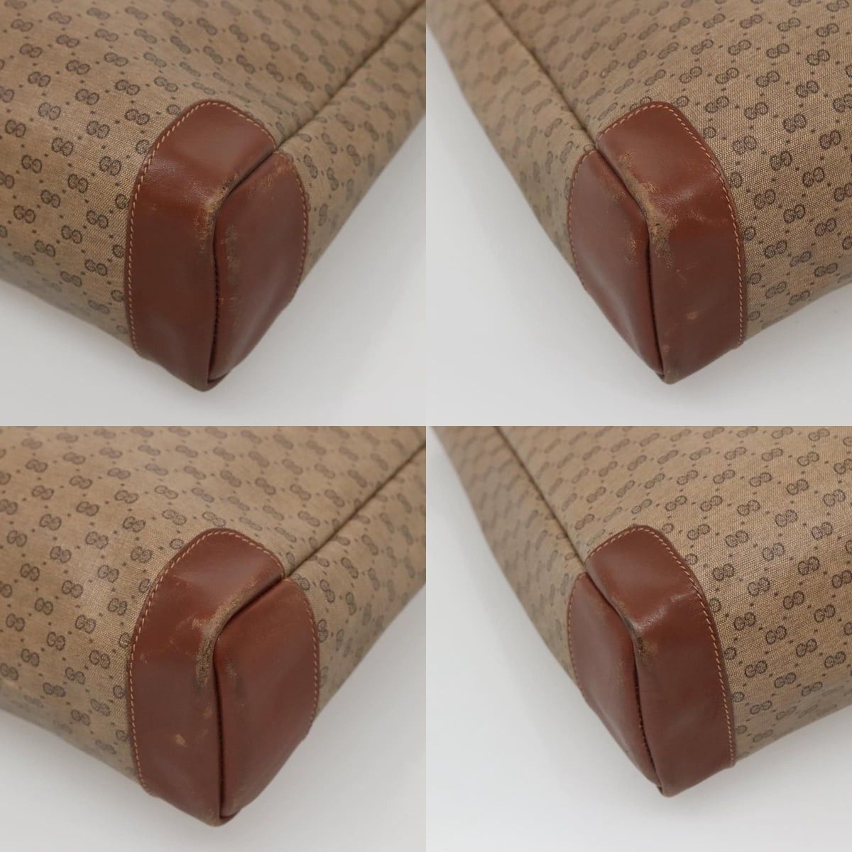 Gucci GUCCI Micro GG Supreme Tote Bag Pvc Beige Gold 002 37 002 37 Size ONE SIZE - 10 Thumbnail