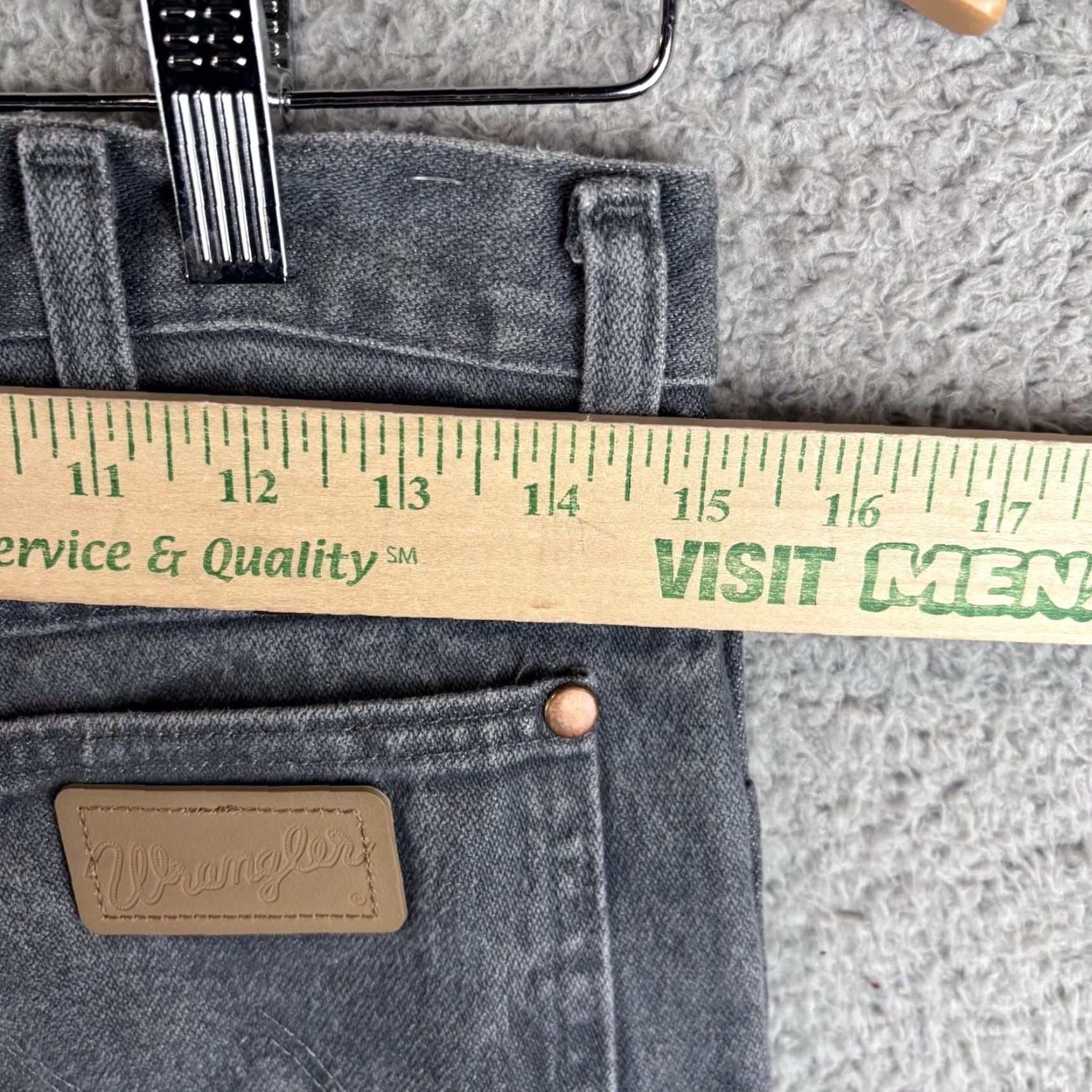 Wrangler VINTAGE Wrangler Jeans Cowboy Cut Slim Fit Mens 30x34 Charcoal Gray Western 936CHG Size US 30 / EU 46 - 5 Thumbnail