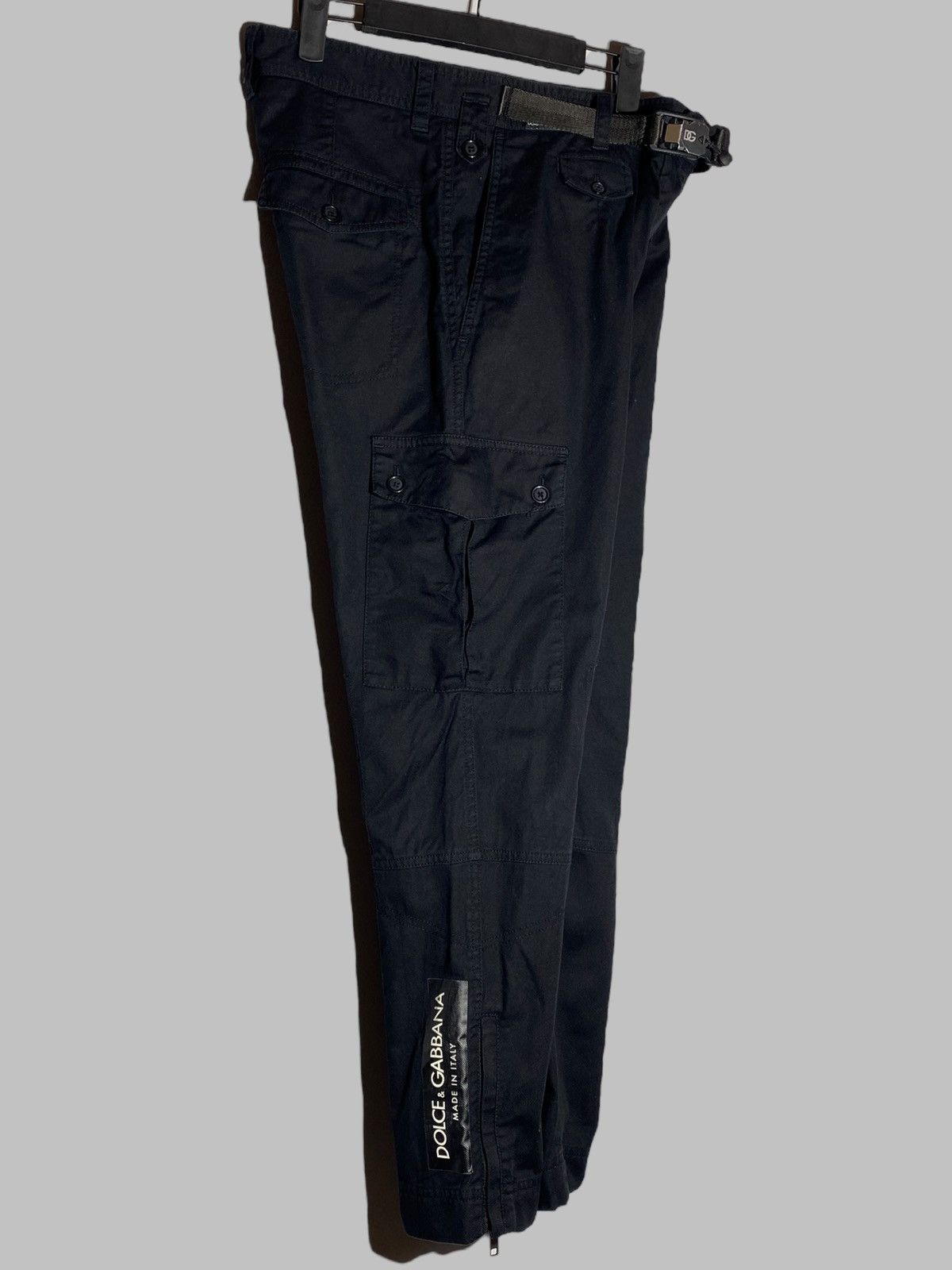 Dolce & Gabbana Dolce & Gabbana Jeans Black Cotton Skinny Cargo Denim Size US 32 / EU 48 - 14 Thumbnail
