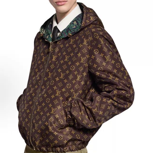 Louis Vuitton LV 25 Nigo Camo Logo Reversible Hooded Jacket Size US S / EU 44-46 / 1 - 7 Thumbnail