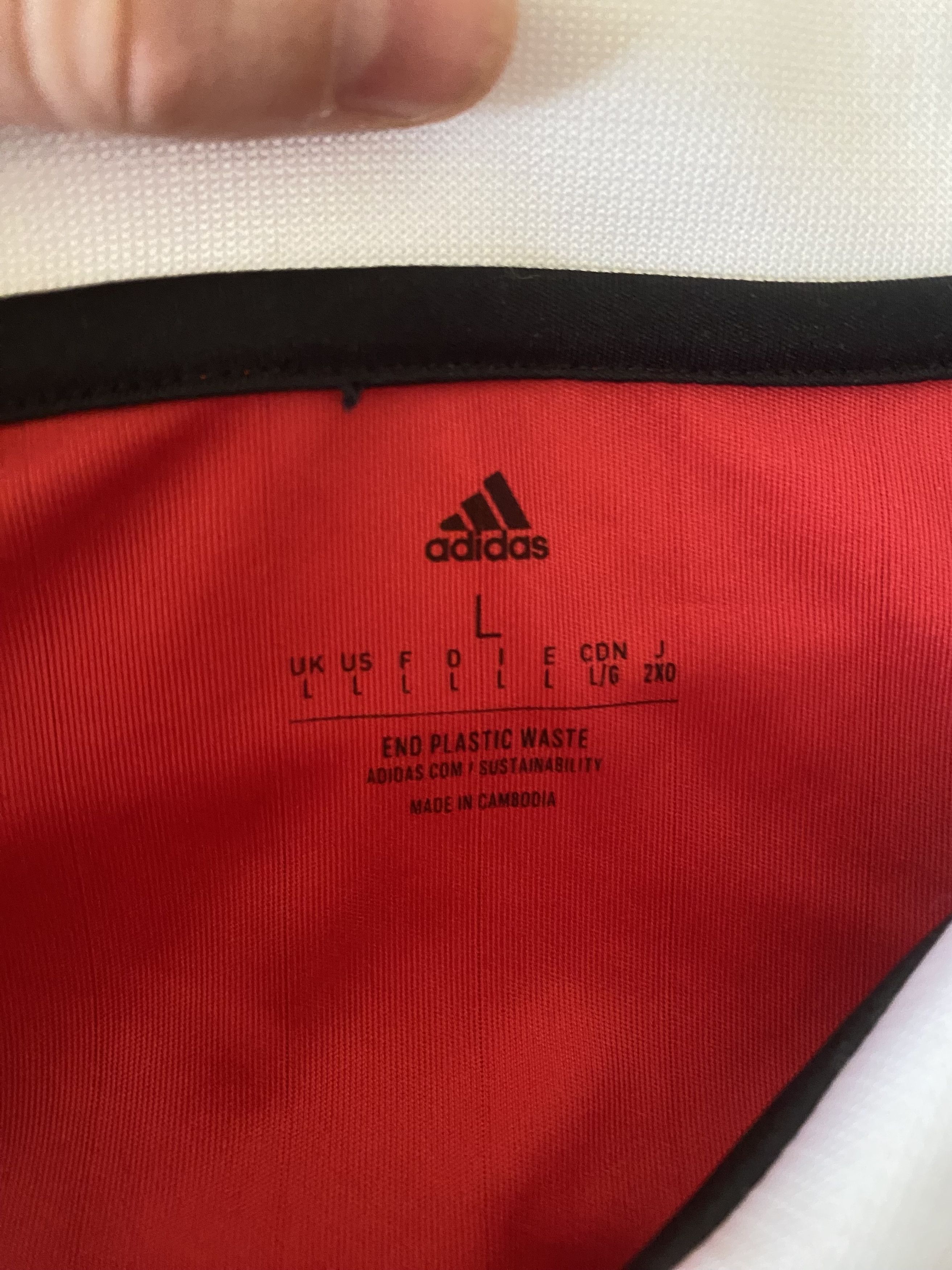 Adidas MANCHESTER UNITED FC 2022 -2023 - Adidas - L - NEW - UNIQUE Size US L / EU 52-54 / 3 - 3 Thumbnail