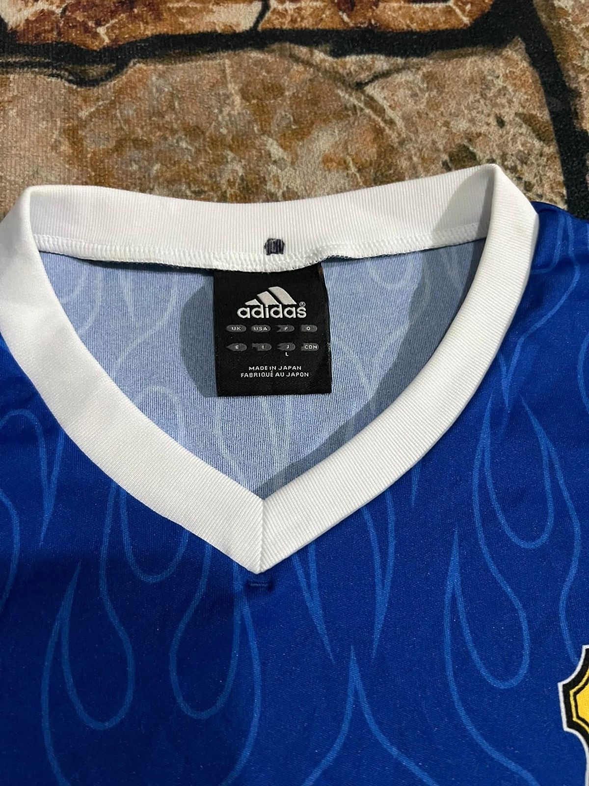 Adidas 🔥VTG ADIDAS FLAME JAPAN JERSEY FIFA WC Size US M / EU 48-50 / 2 - 3 Thumbnail