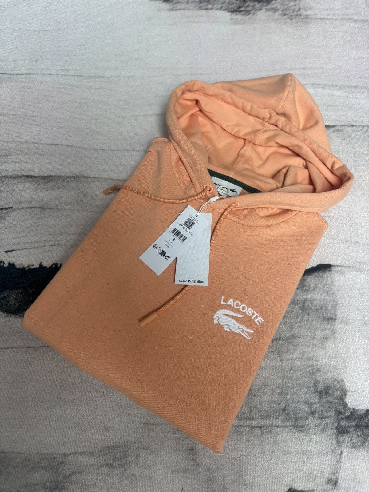 Lacoste Peach Lacoste hoodie size S Size US S / EU 44-46 / 1 - 1 Thumbnail