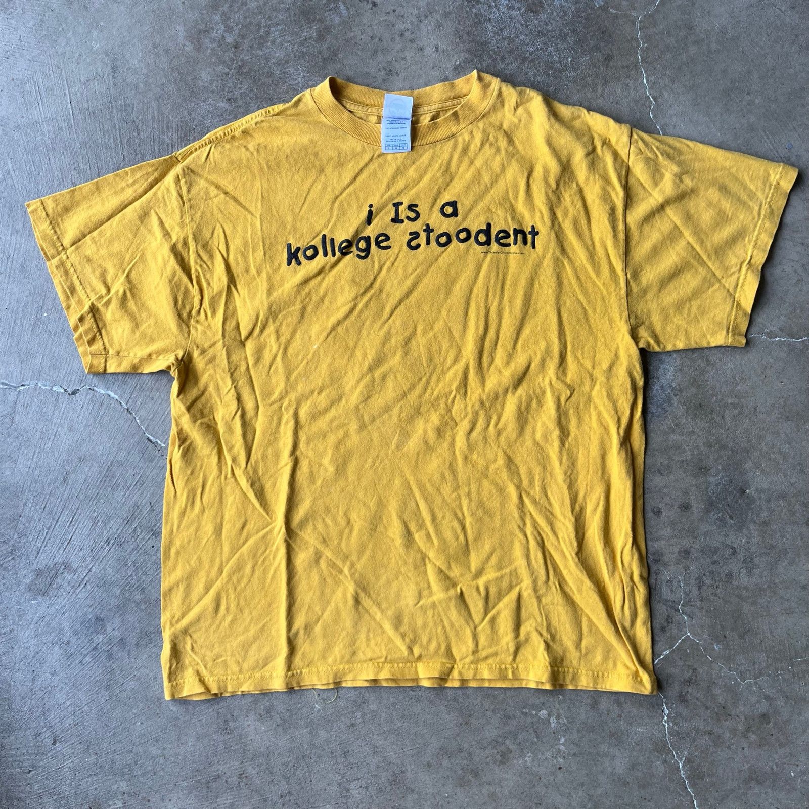 Vintage VINTAGE COLLEGE STUDENT PARODY OBSCURE NICHE SHIRT 90S LARGE Size US L / EU 52-54 / 3 - 2 Thumbnail