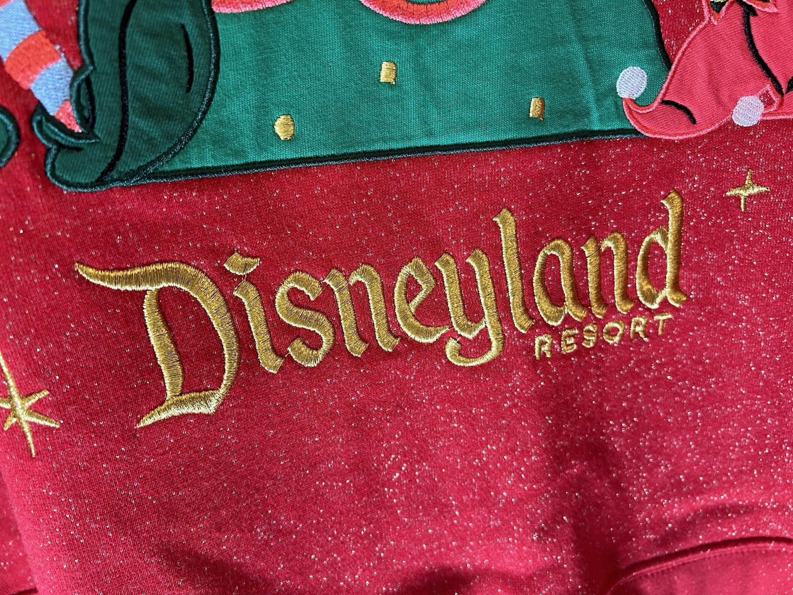 Disney NWT Disneyland Resorts Christmas Sweatshirt 3XL Embroidered Size ONE SIZE - 3 Thumbnail
