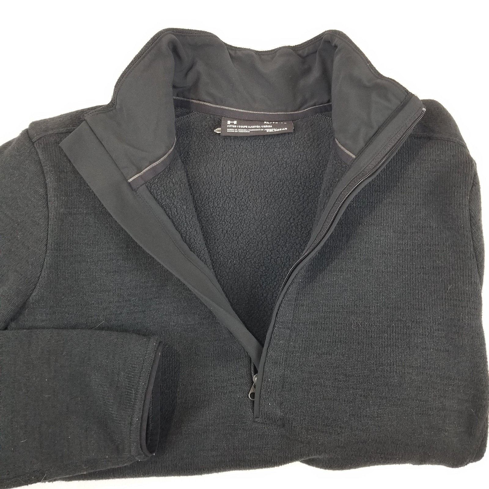 Under Armour Under Armour Pullover Mens XL Black ColdGear Fitted Half Zip Size US XL / EU 56 / 4 - 12 Thumbnail