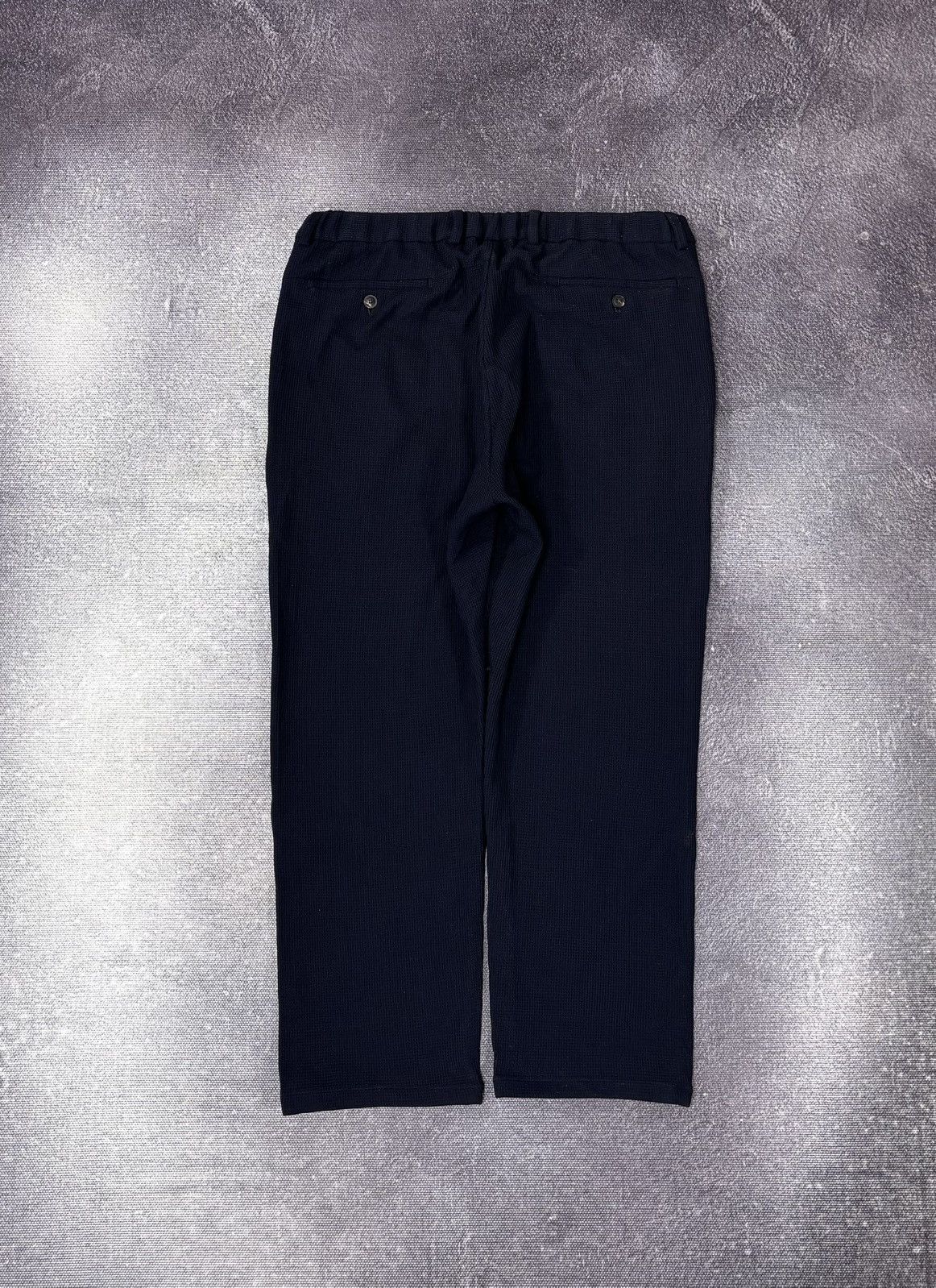 Emporio Armani Emporio Armani Men’s Textured Navy Blue Elastic Waist Pants Size US 36 / EU 52 - 2 Thumbnail