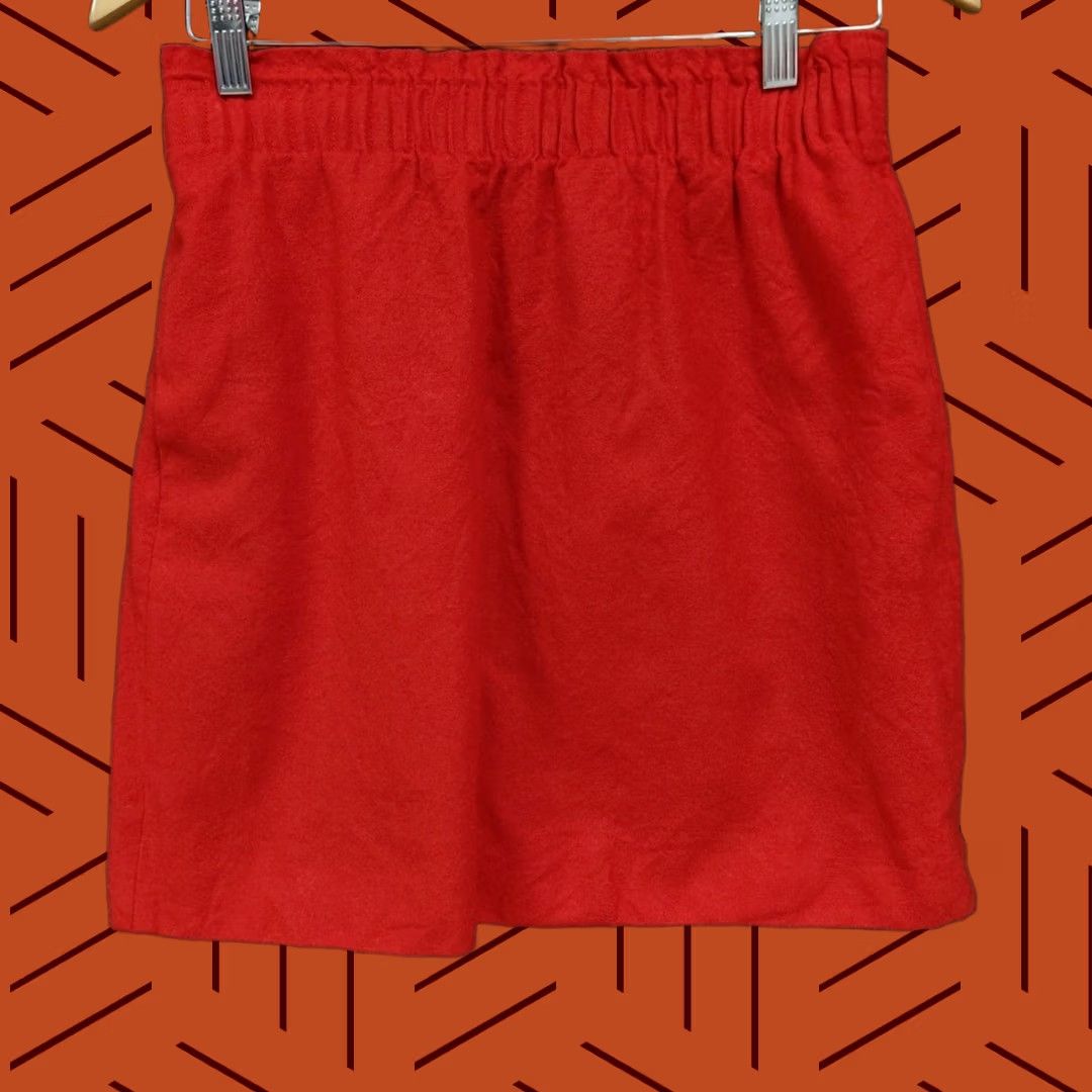 J.Crew J.Crew Skirt Women Size 2 Red Wool Blend Lined Solid Size 26" / US 2 / IT 38 - 1 Thumbnail