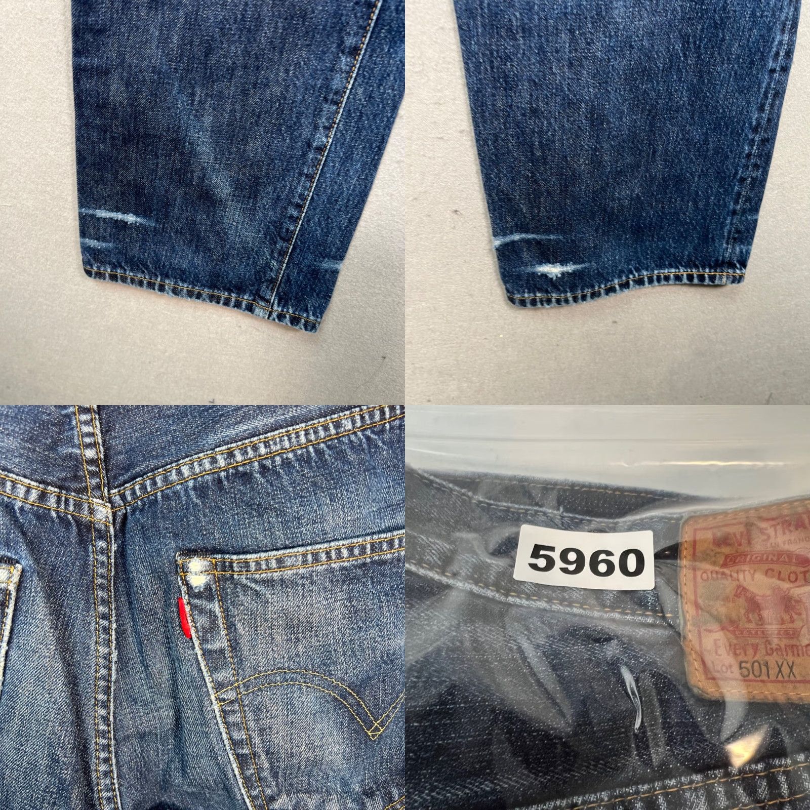 Levi's Levi'S 501 XX Jeans 32 x 30 Blue Denim Distressed Straight Mens Regular Size Type: Jeans Size US 32 / EU 48 - 9 Thumbnail